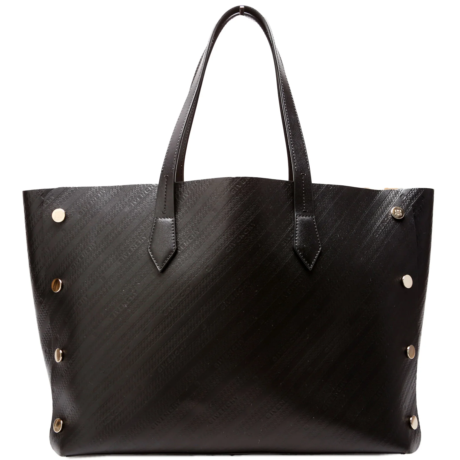 Chain Emb Bond Shopper Medium Calfskin Black