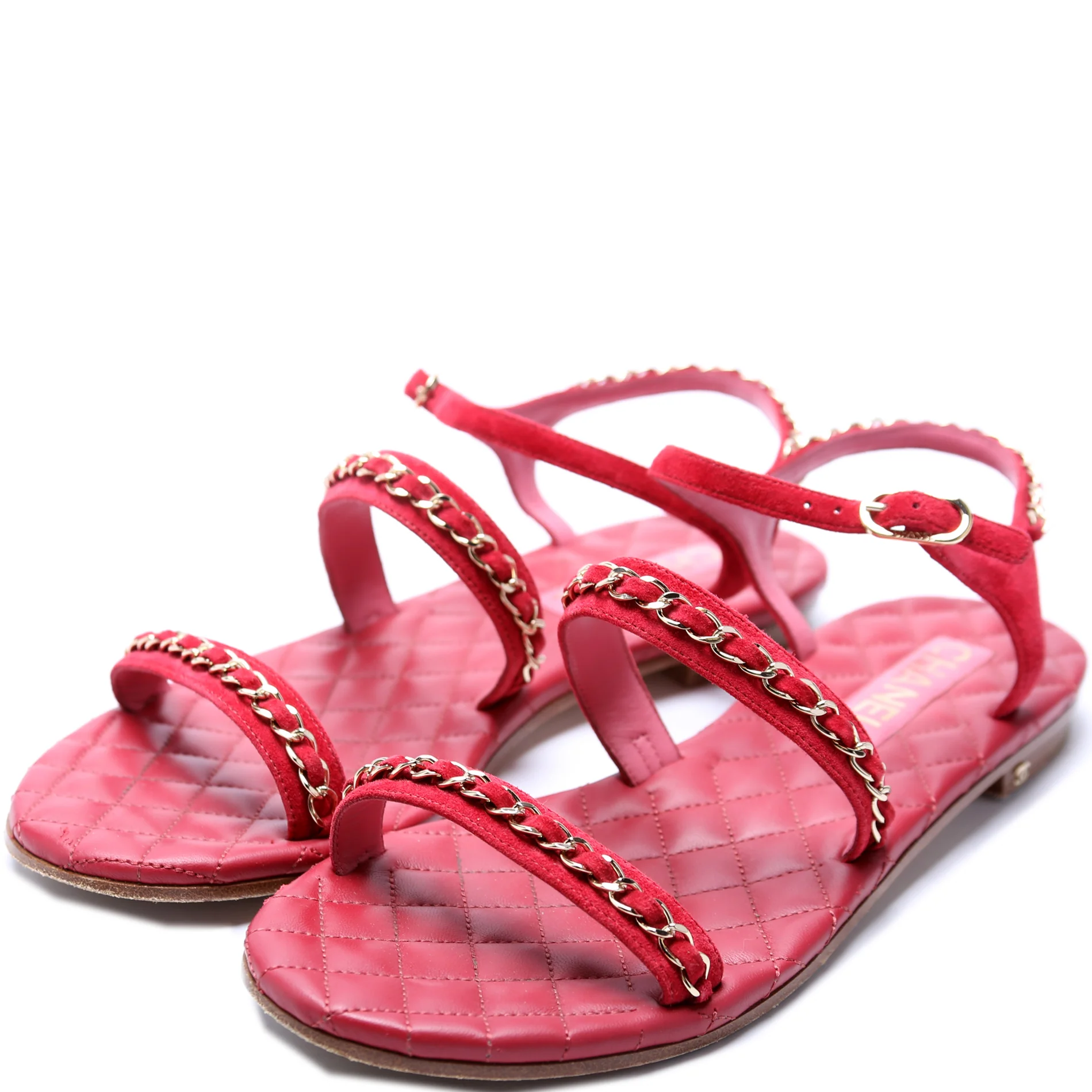 Chain Flat Sandals Size 40