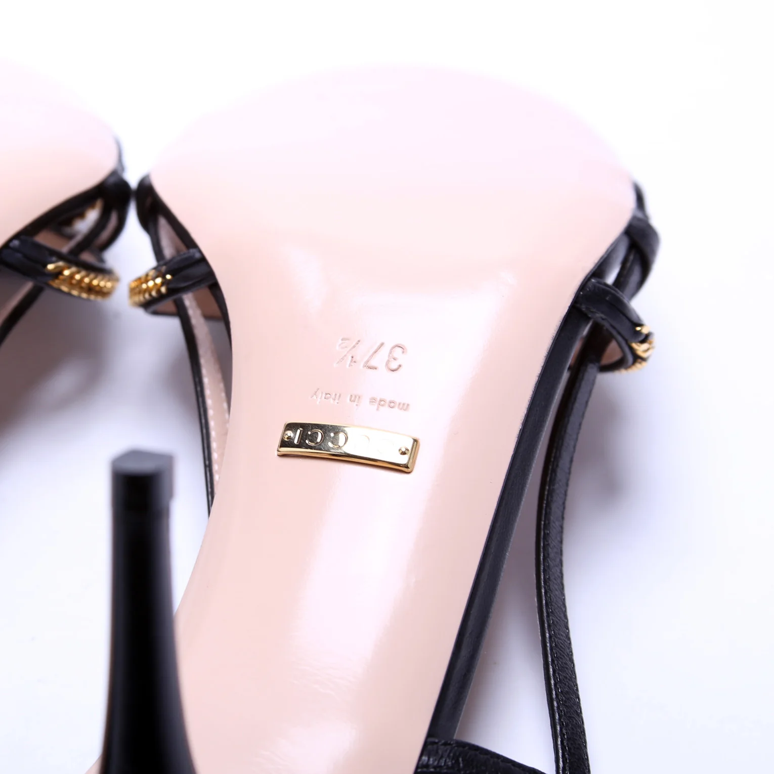 Chain Leather Sandals Size 37.5 - Image 8