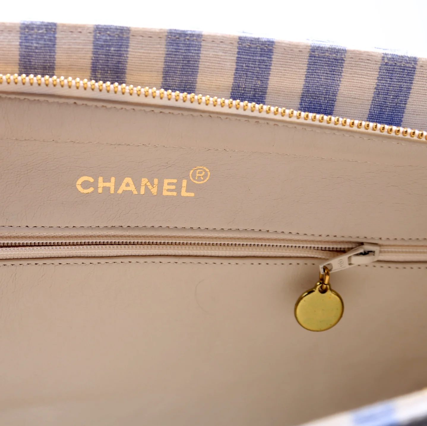 Chain Tote Striped Linen 3M - Image 10