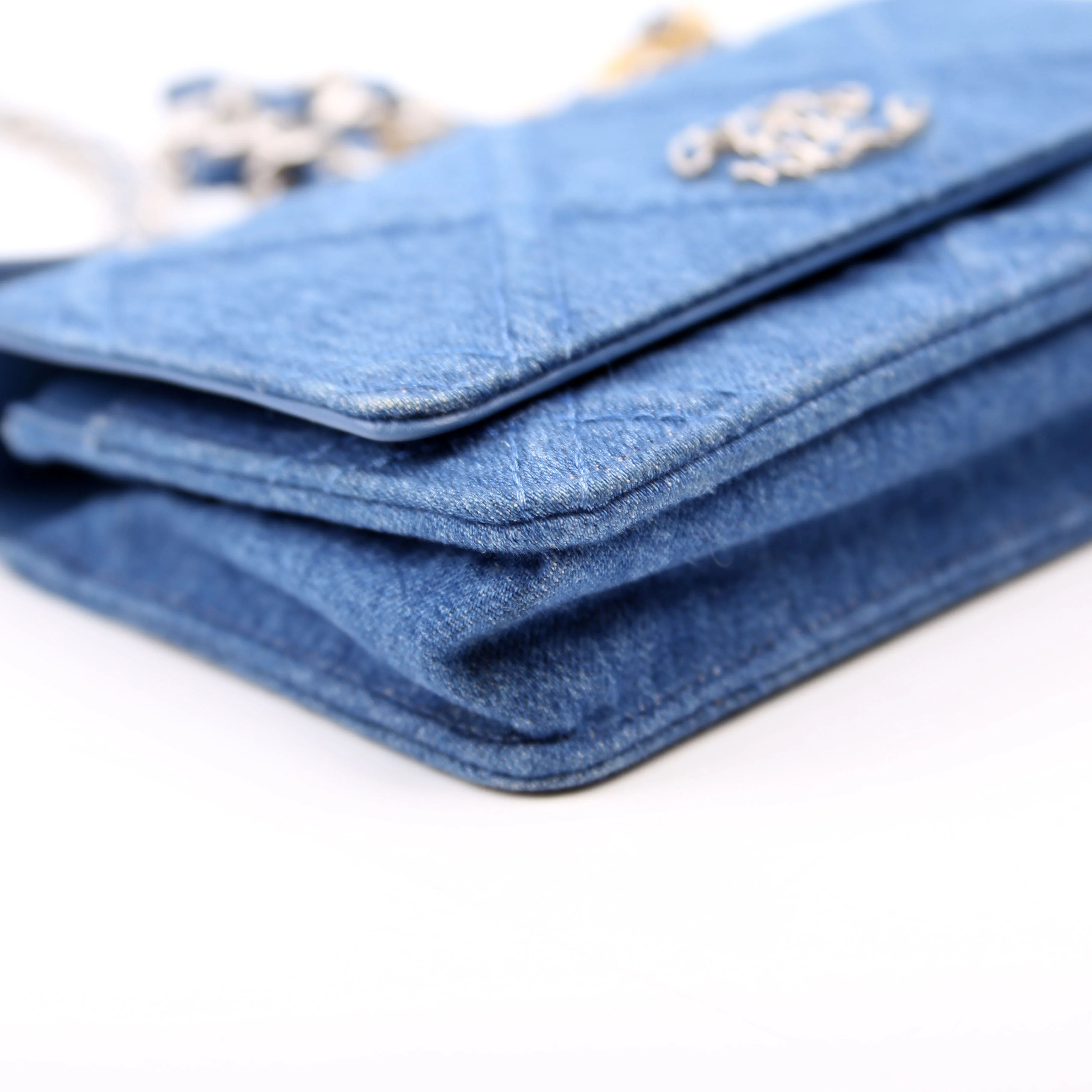 Chanel 19 WOC Quilted Denim 29M - Image 6