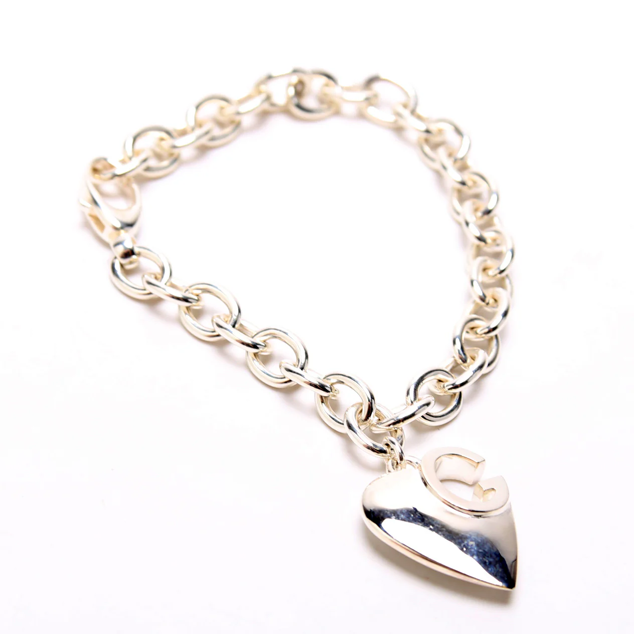Charlotte G Heart Charm Bracelet 925 - Image 2