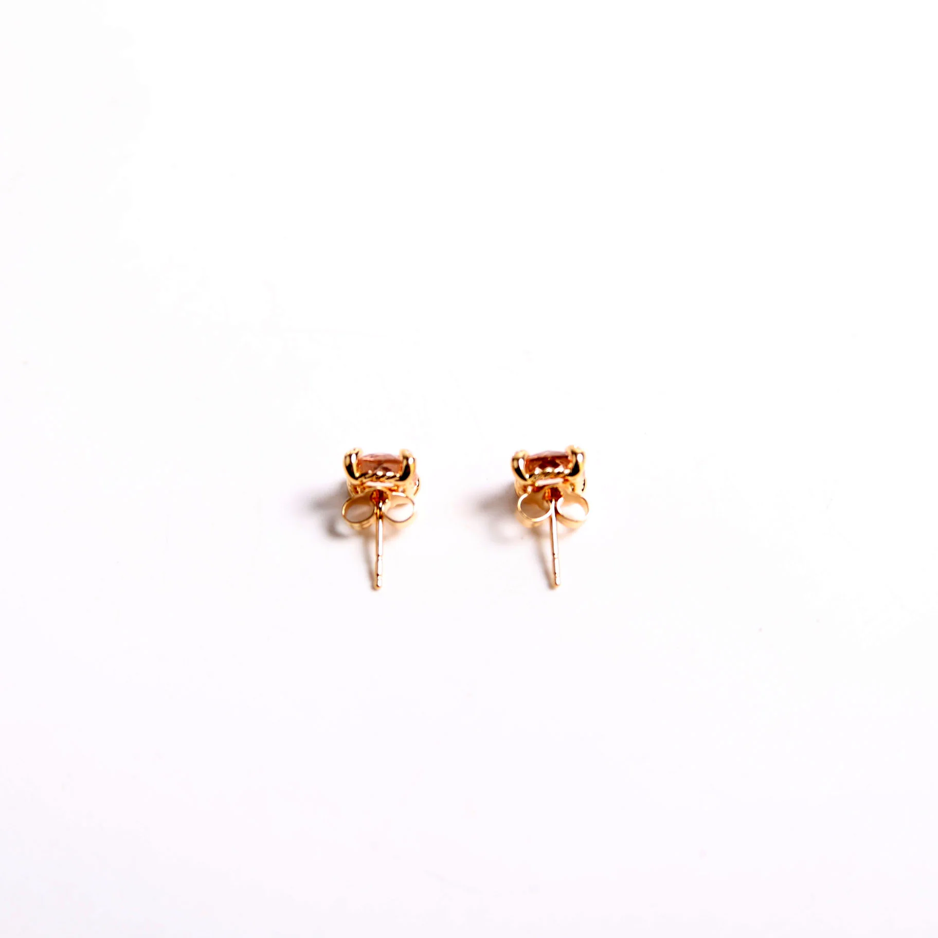Chatelaine Studs Morganite Diamonds 750 - Image 3