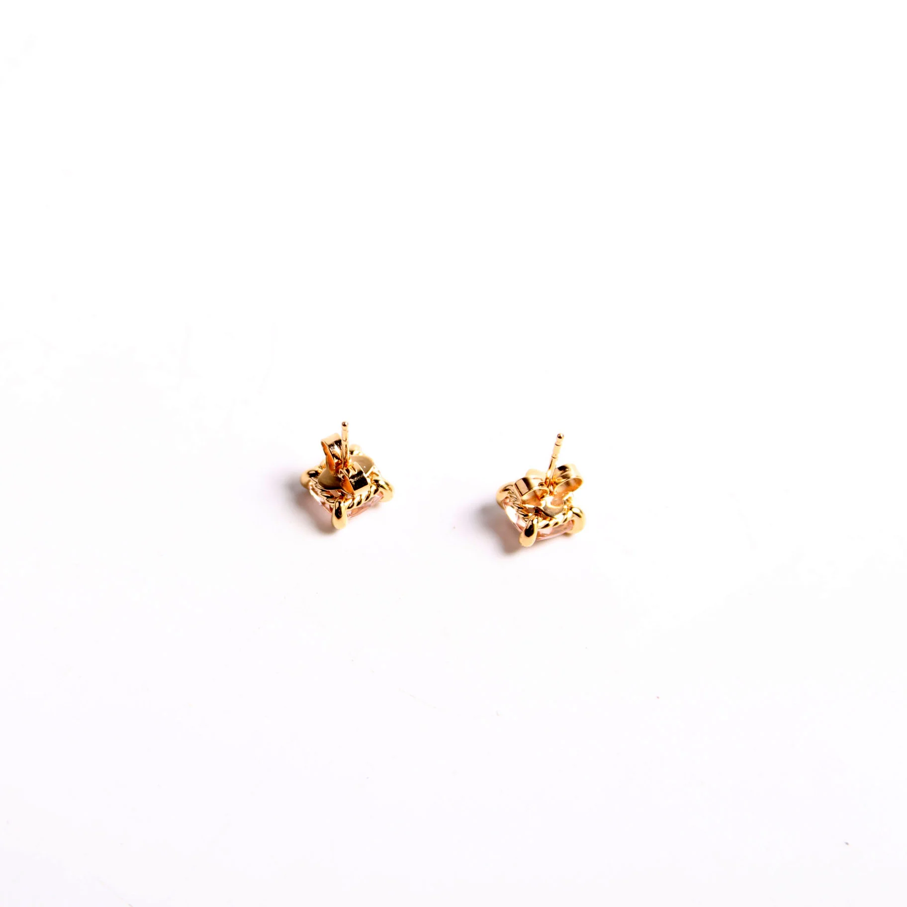 Chatelaine Studs Morganite Diamonds 750 - Image 7
