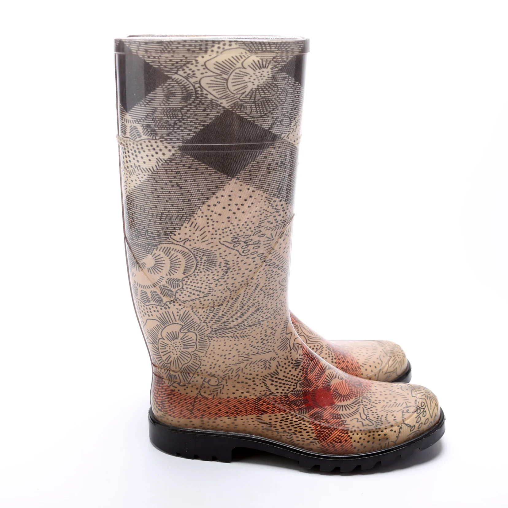 Check Rubber Boots Size 38 - Image 3