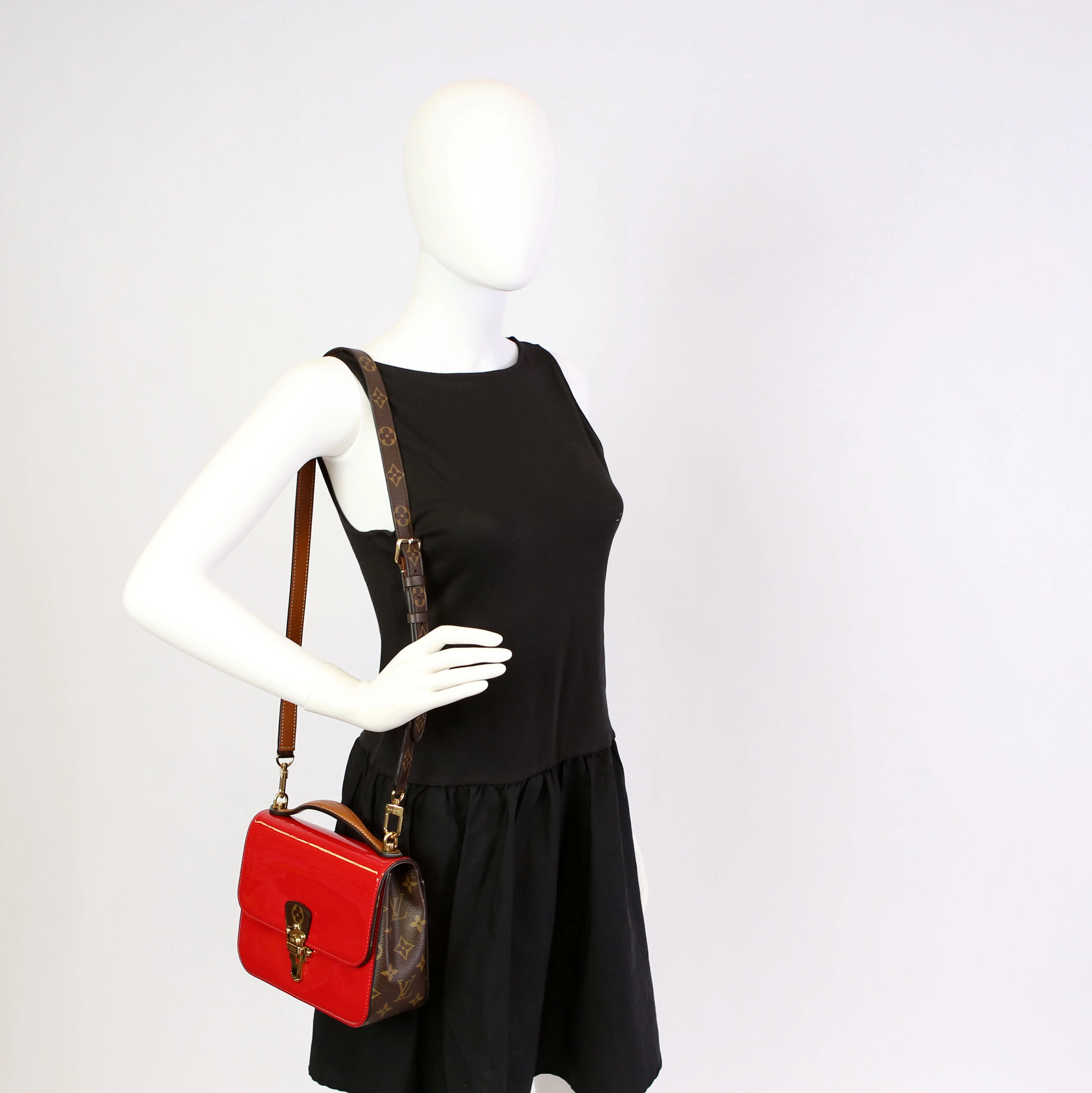 Cherrywood BB Patent/Monogram Red - Image 14