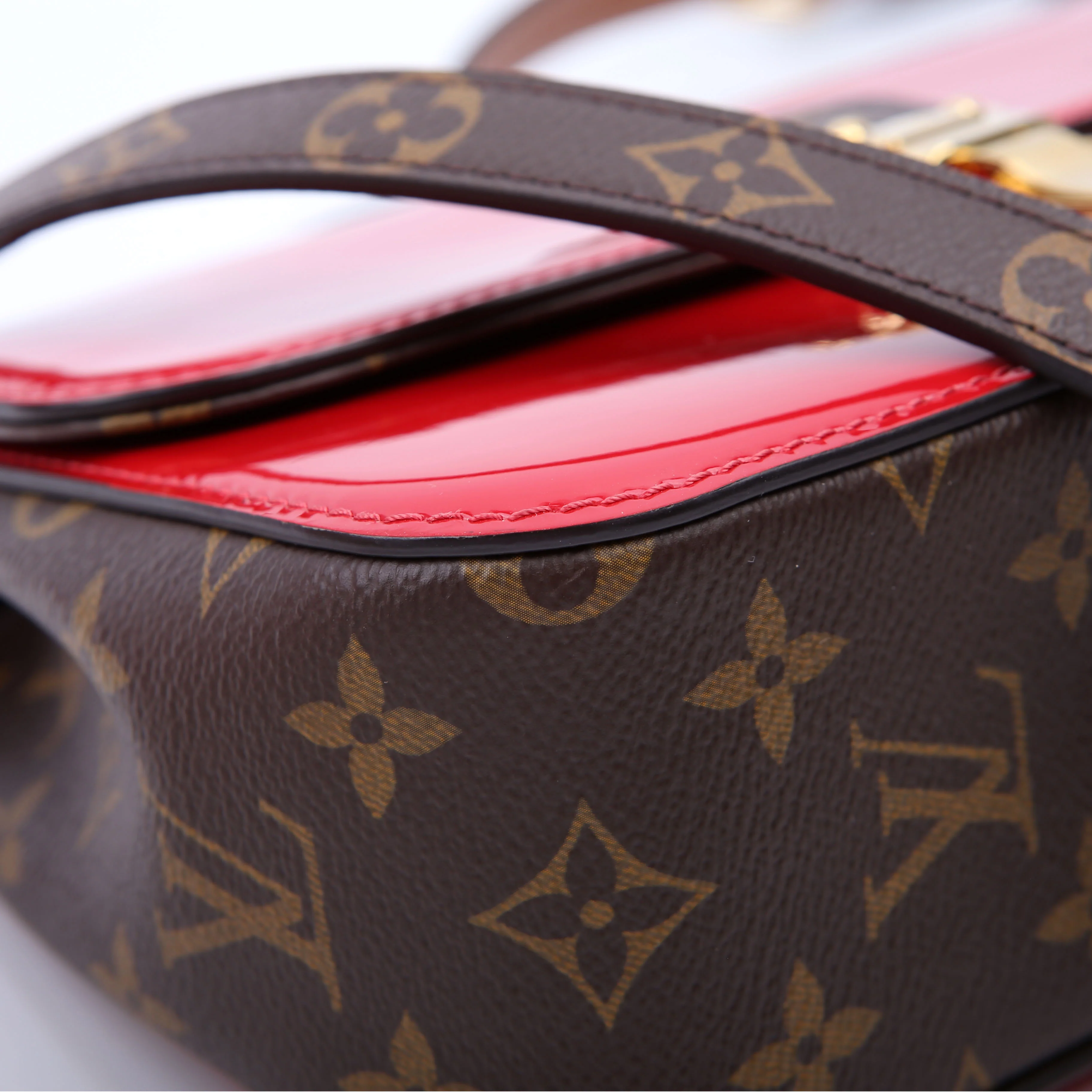 Cherrywood BB Patent/Monogram Red - Image 5