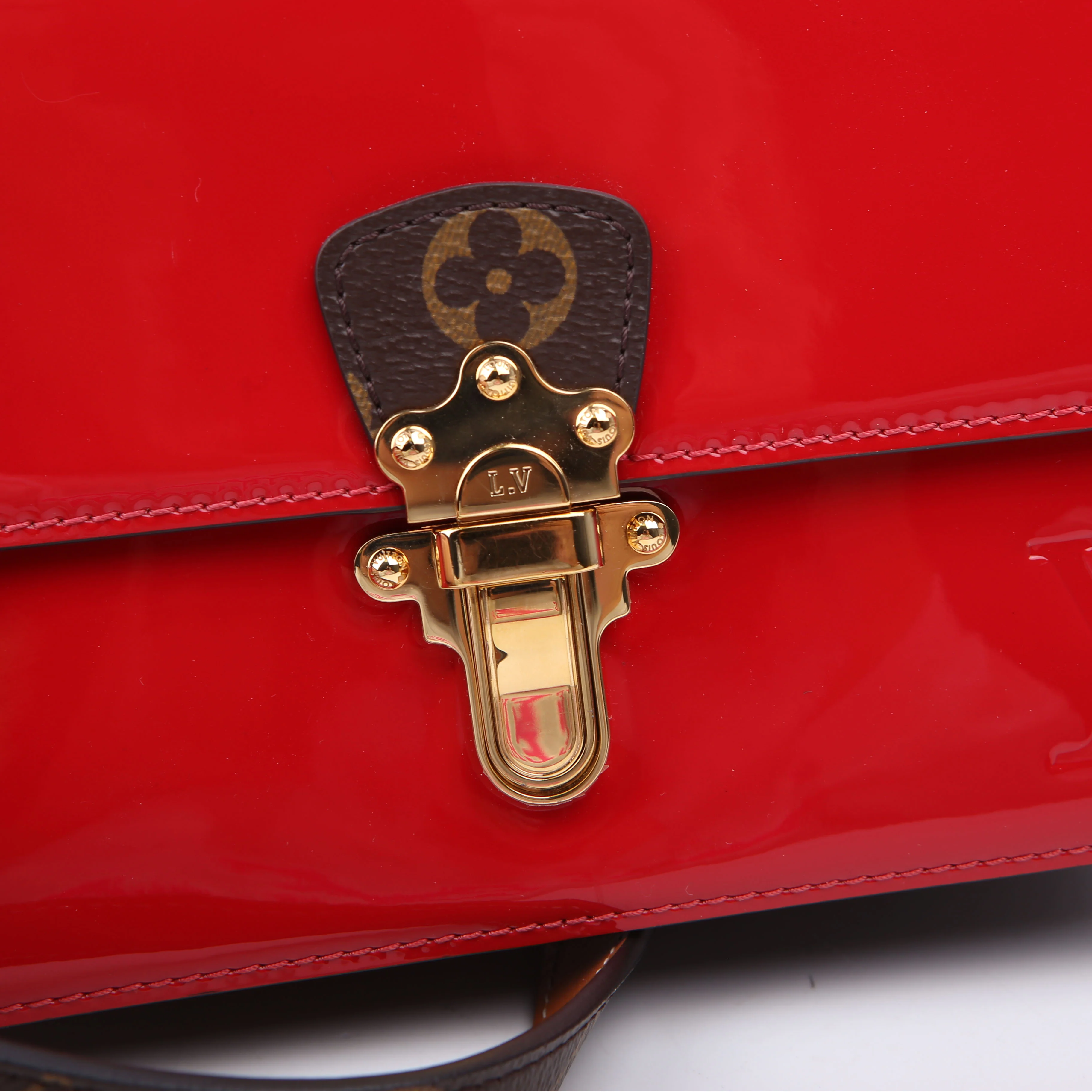 Cherrywood BB Patent/Monogram Red - Image 7
