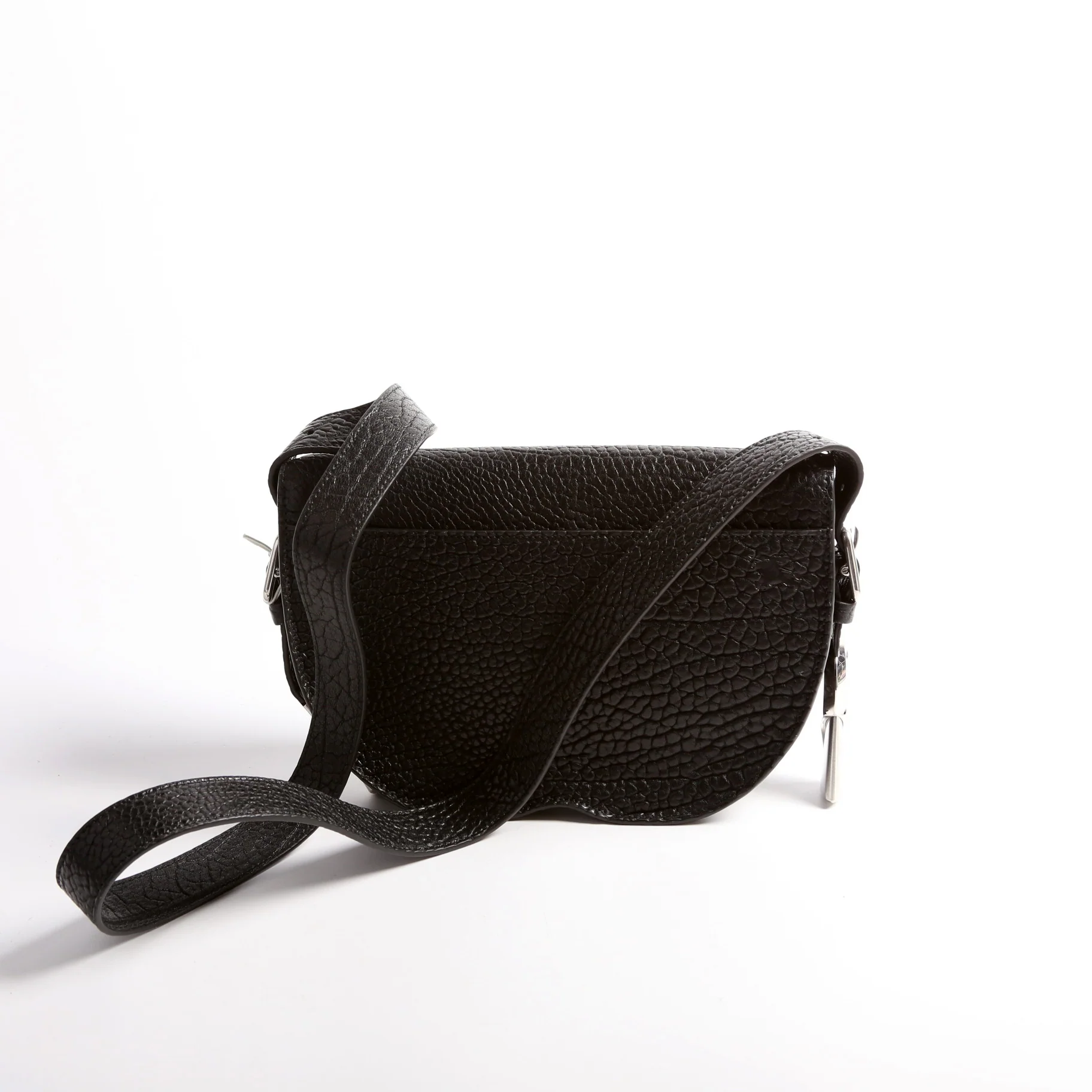 Chess Small Calfskin Satchel Black - Image 3