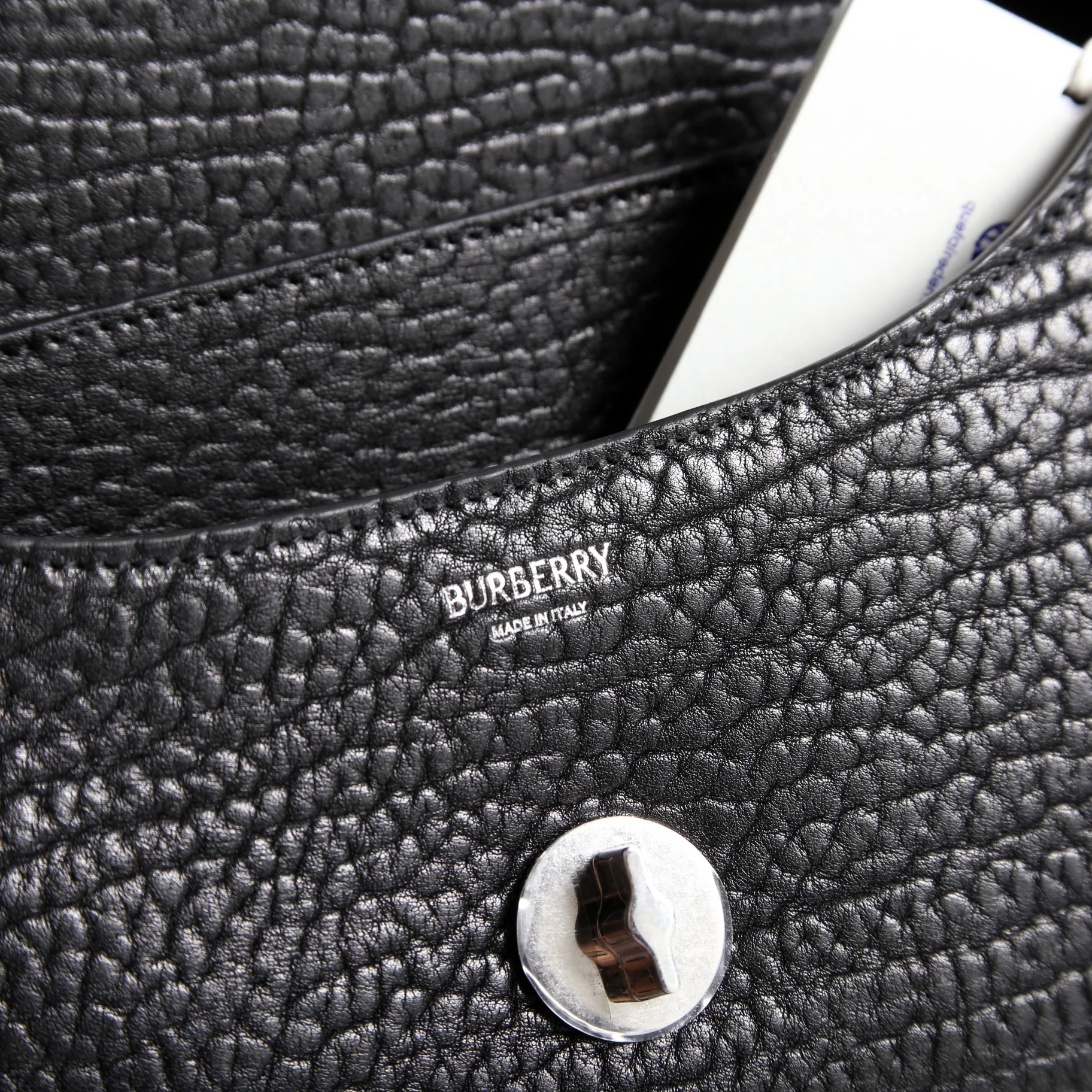Chess Small Calfskin Satchel Black - Image 7