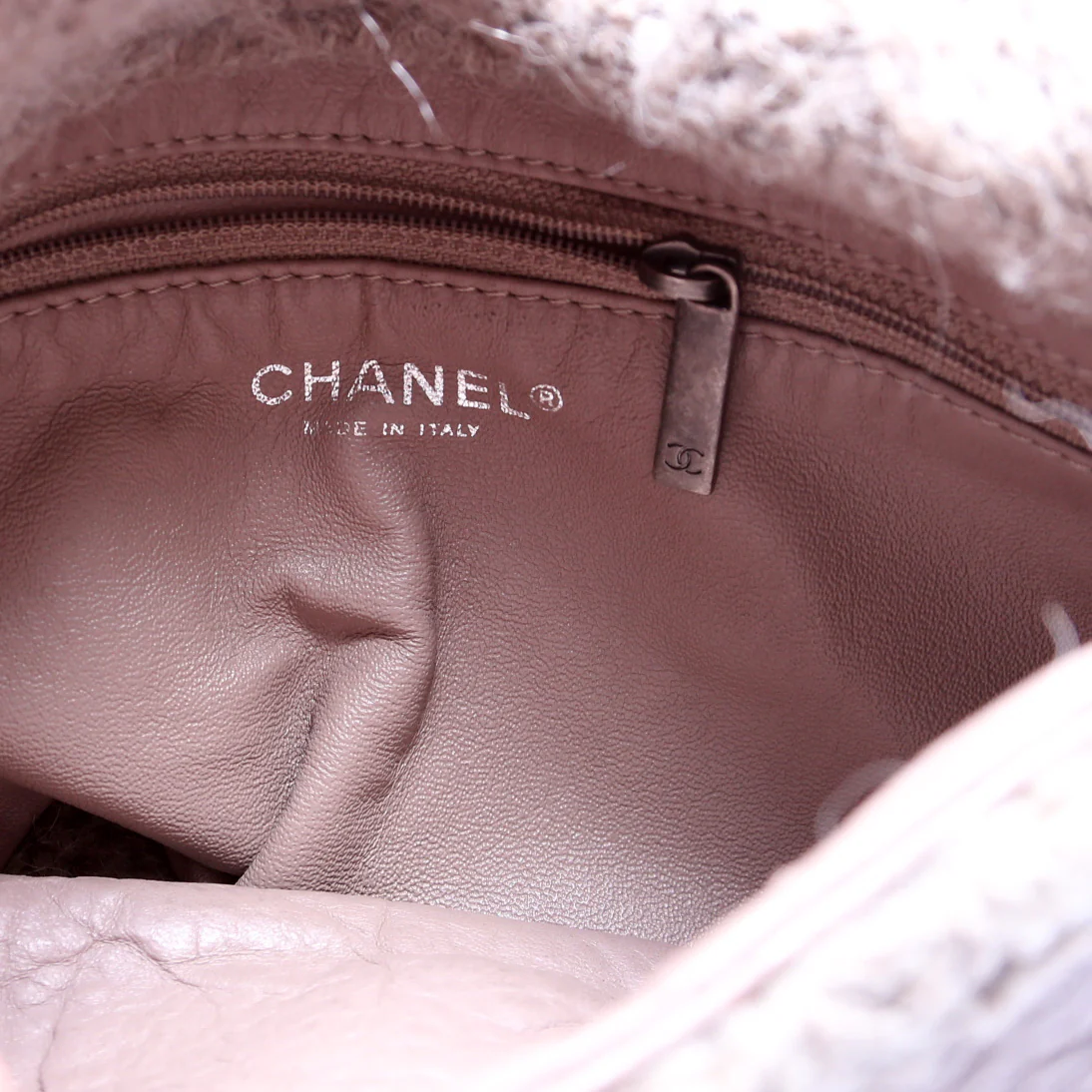 Chic Knit Mini Flap Bag Sheepskin/Wool 18M Grey - Image 7