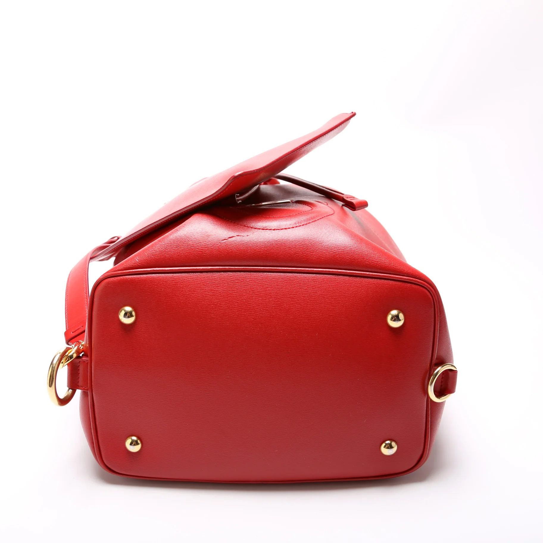 City Leather Bucket Bag Medium - Image 4
