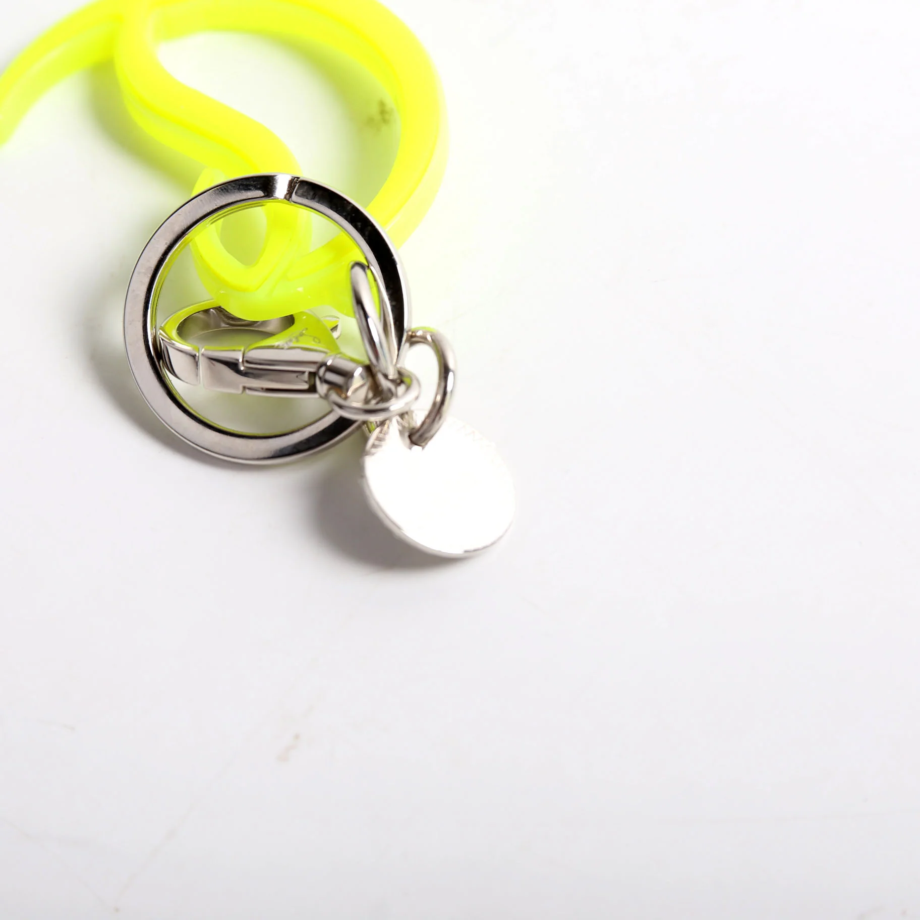 CL Logo Key Ring Silver/Yellow - Image 3