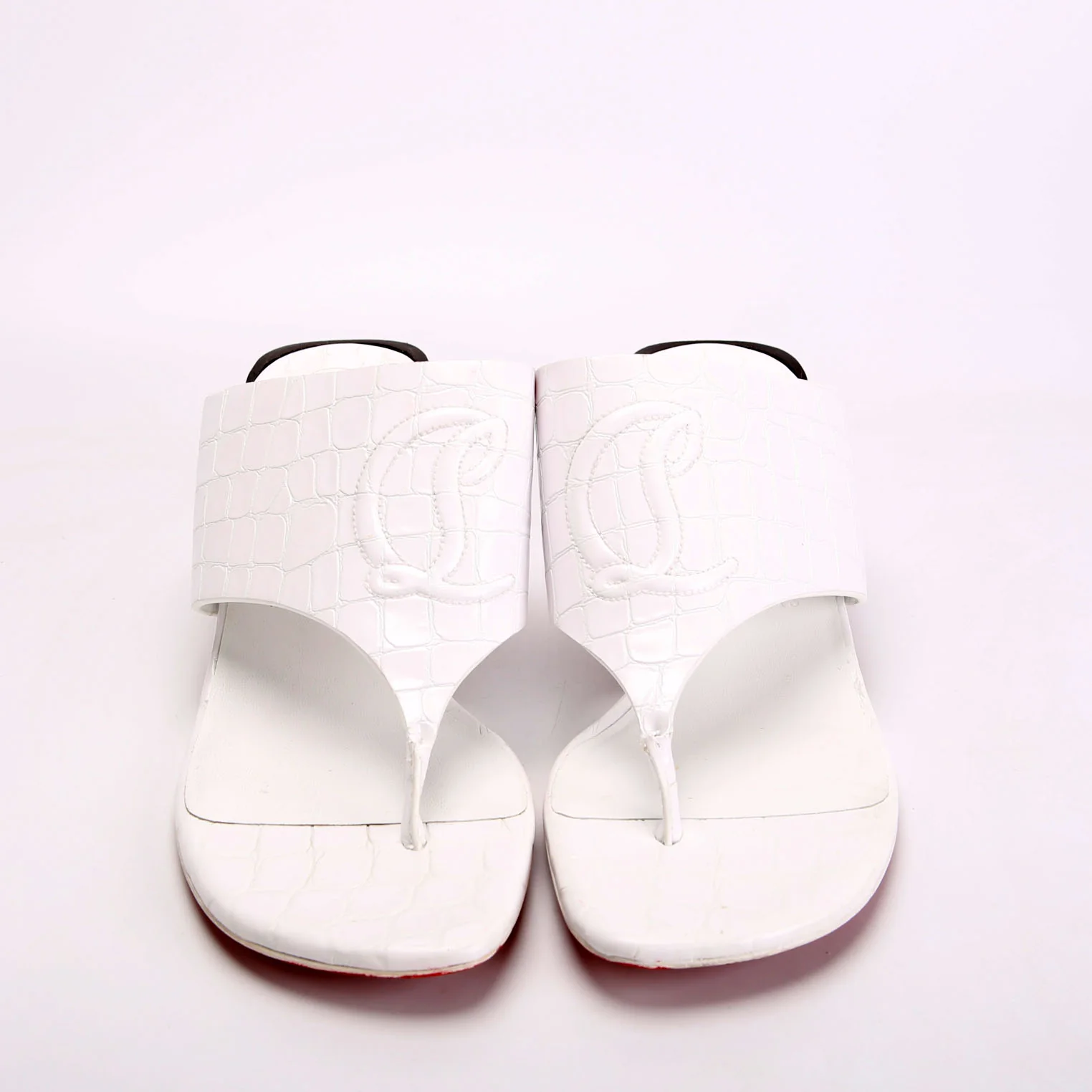 CL Tongamukle Sandals Size 39 White/Black - Image 2