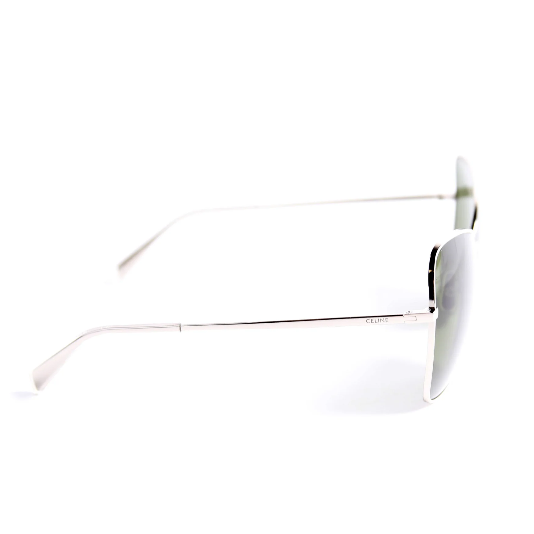 CL40080U Cat Eye Sunglasses Silver/Green - Image 3