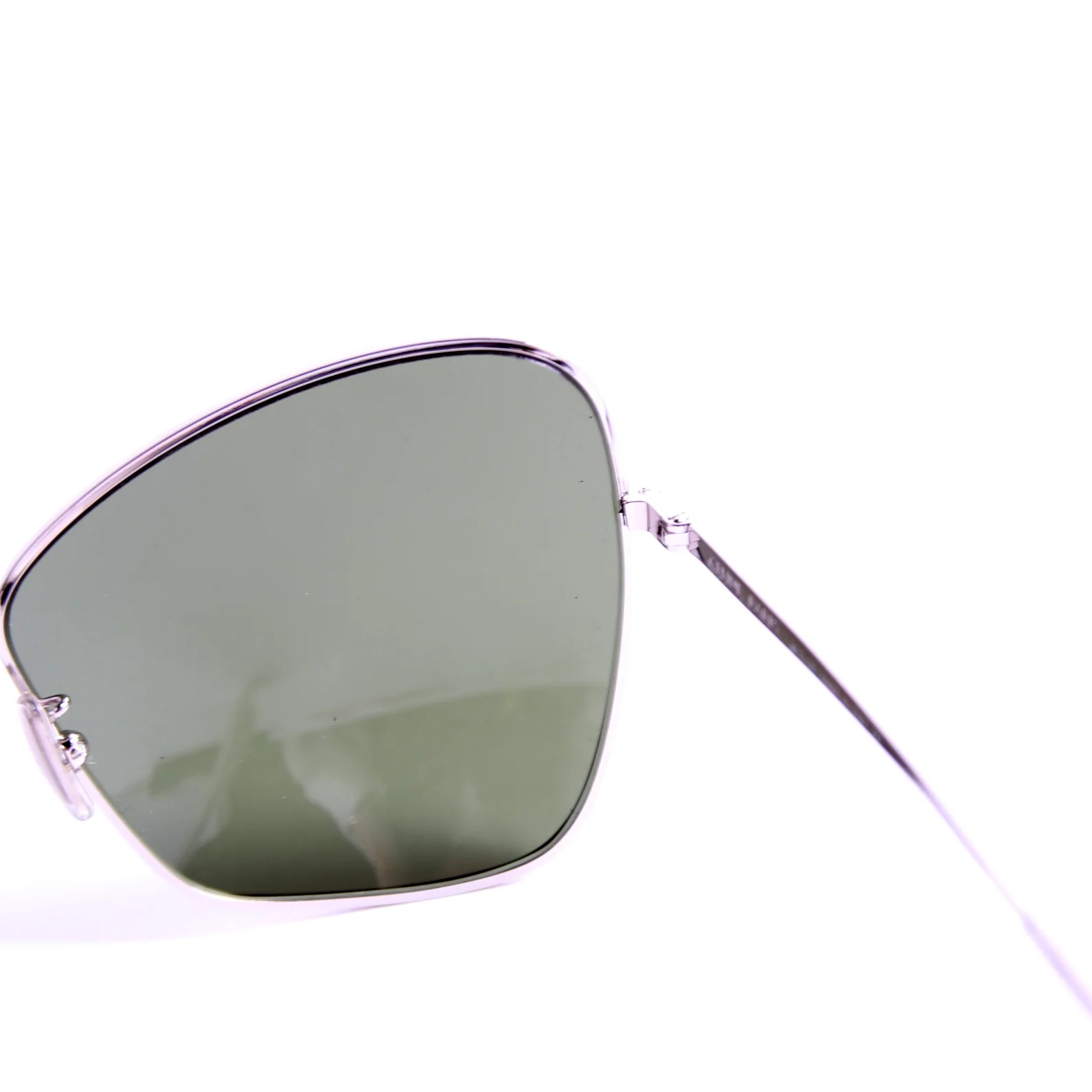 CL40080U Cat Eye Sunglasses Silver/Green - Image 6