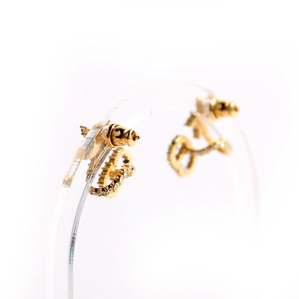 Clair D Lune Wrap Around Earrings Gold - Image 3