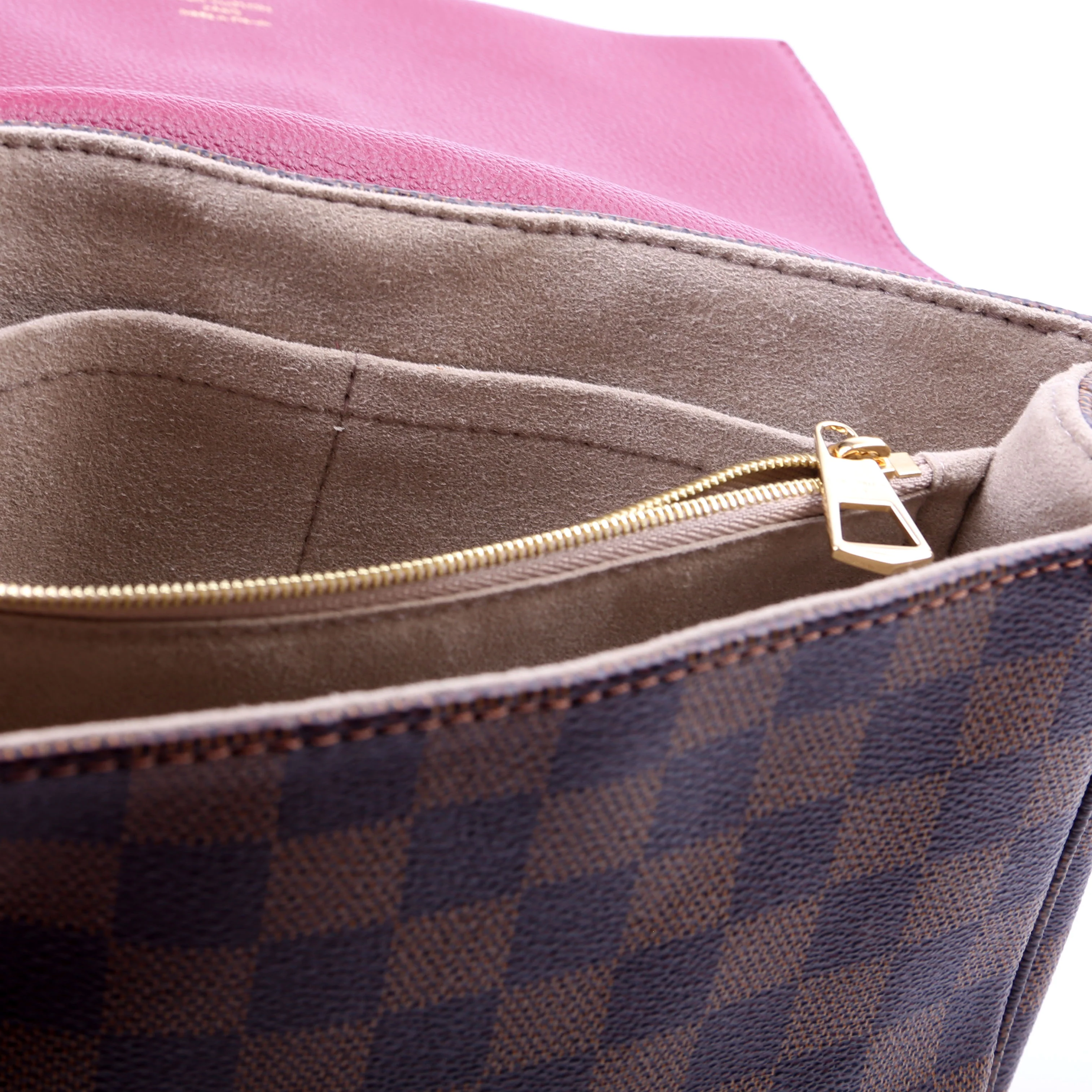 Clapton Crossbody Damier Ebene Burgundy - Image 10
