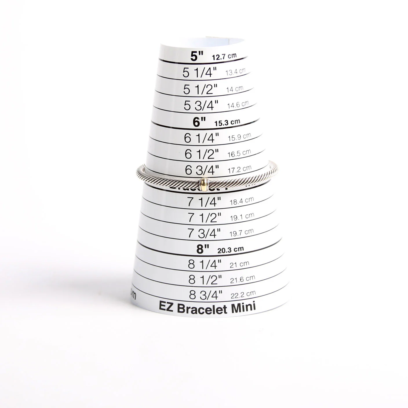 Classic Cable 4MM Bangle Bracelet 925/750 - Image 5