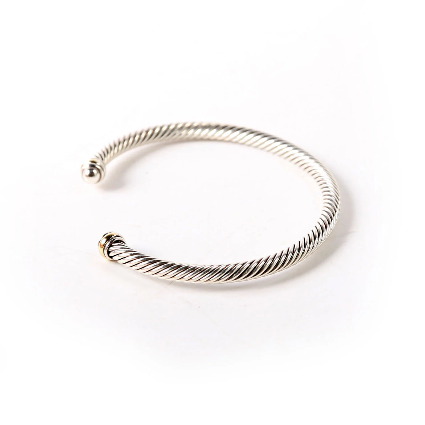 Classic Cable 4MM Bracelet 925/750 - Image 2