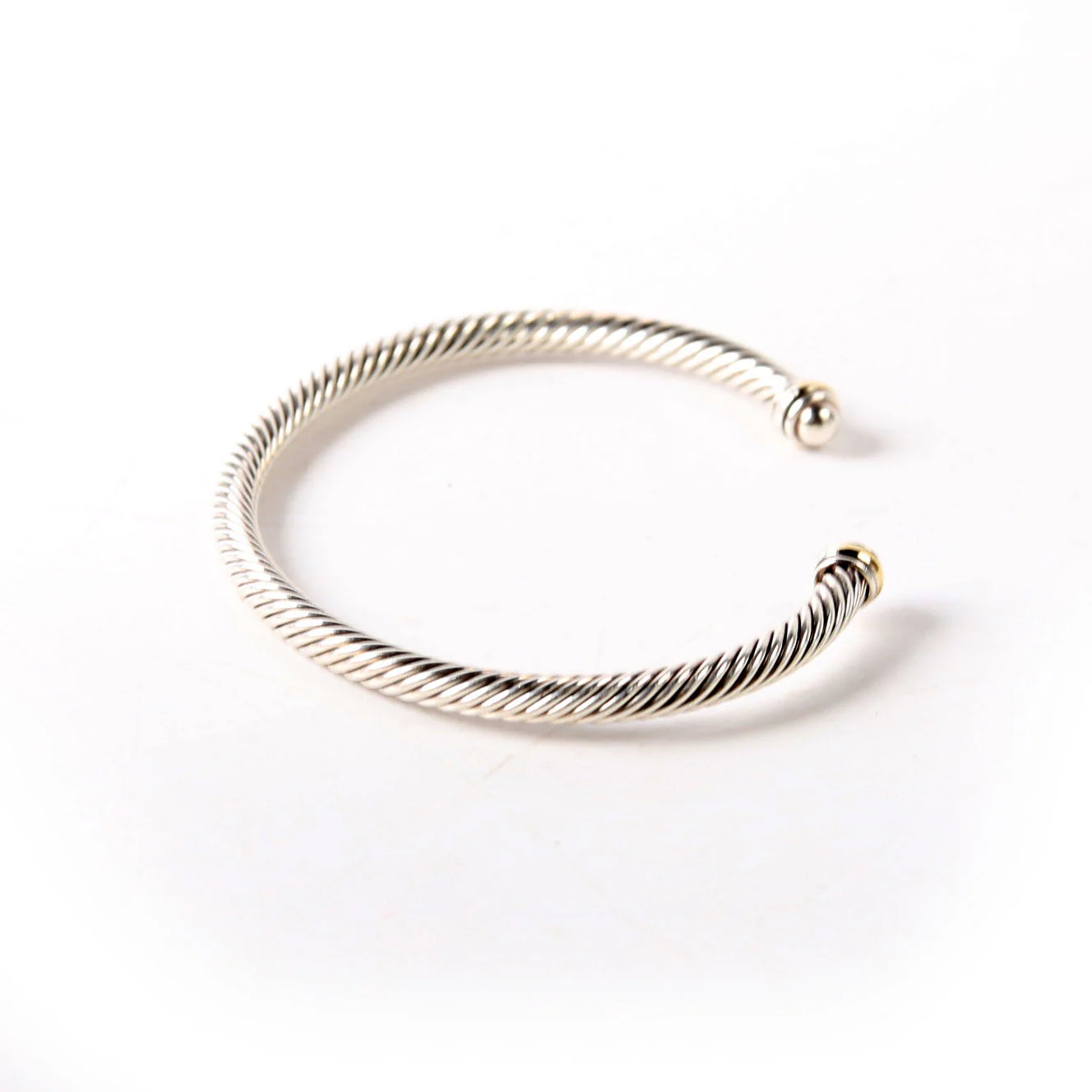 Classic Cable 4MM Bracelet 925/750 - Image 4