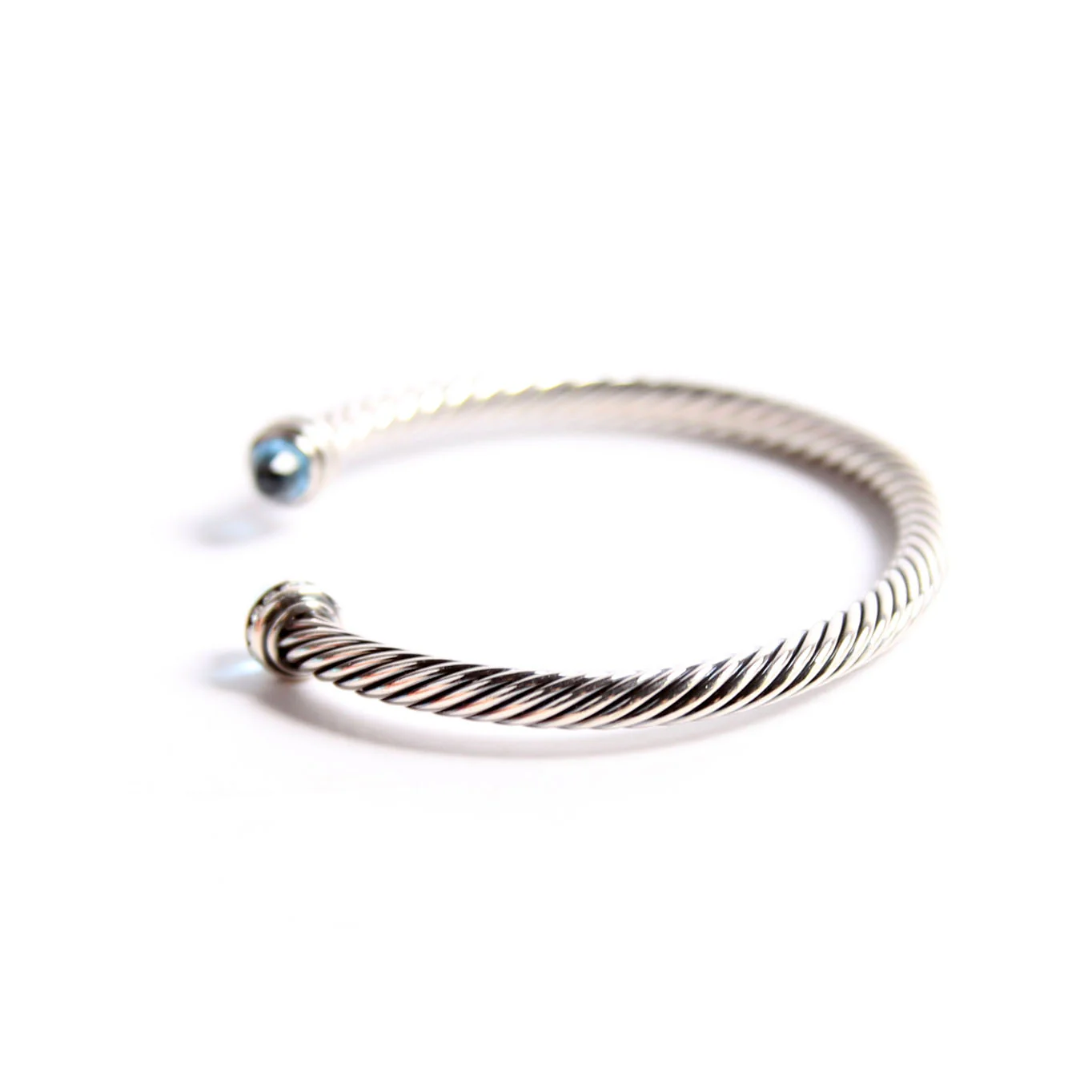Classic Cable 5MM 925/Pave/Topaz - Image 2