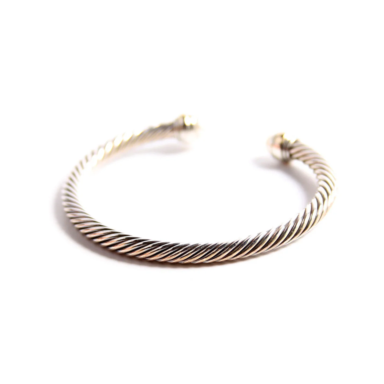 Classic Cable 5MM Bracelet 925/585/Pearl - Image 3