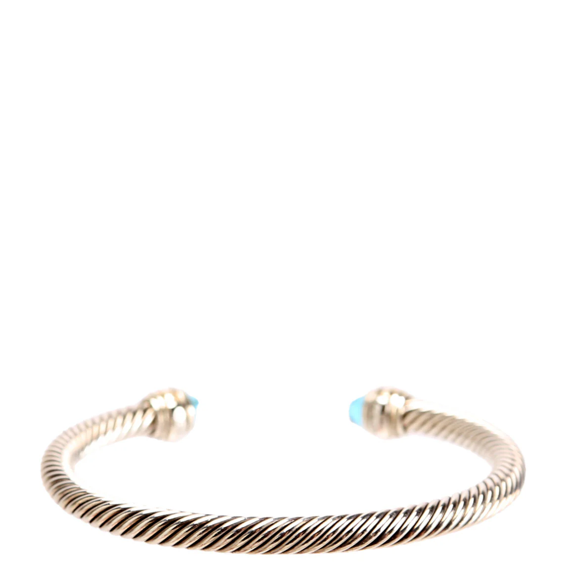 Classic Cable 5MM Bracelet 925/585/Topaz - Image 2