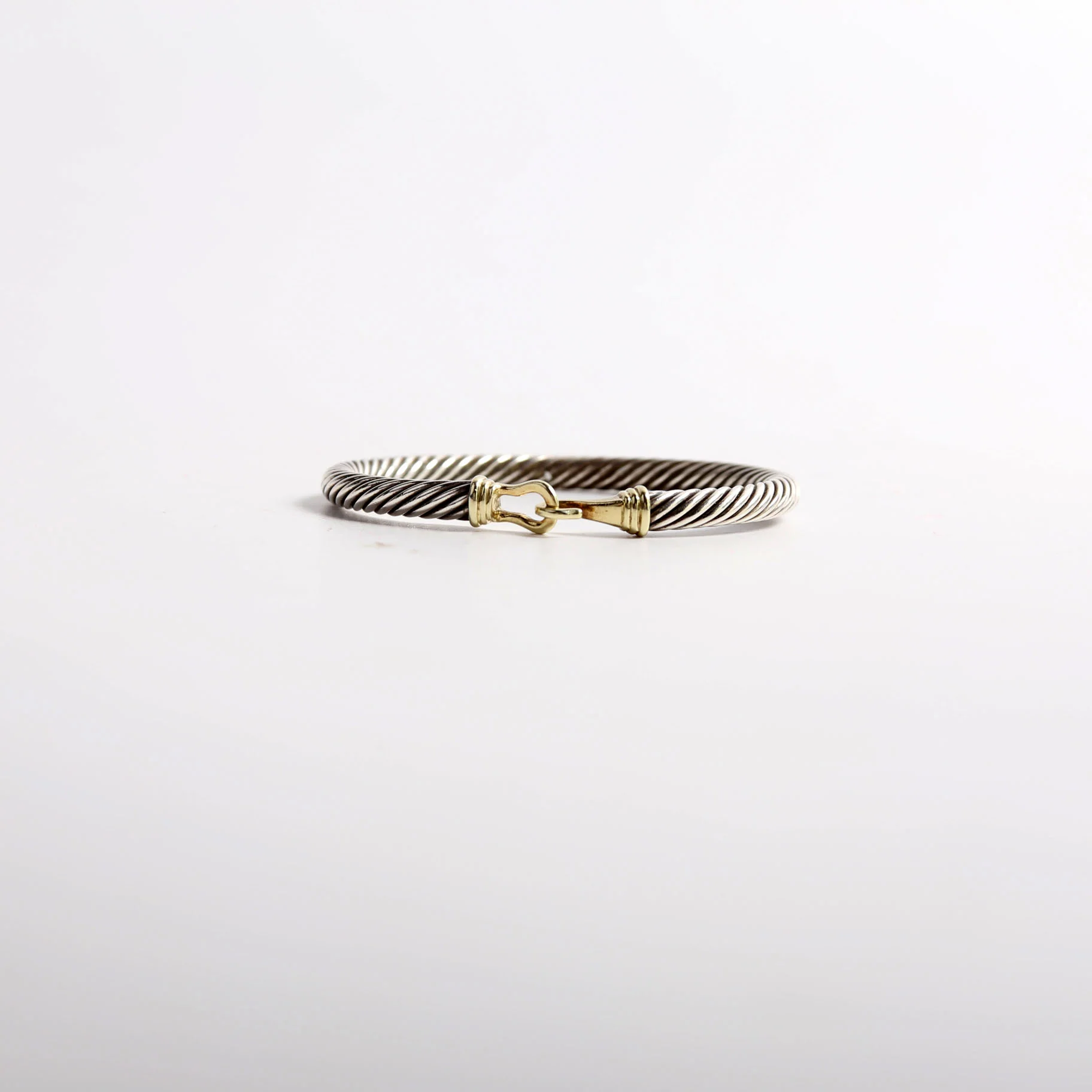 Classic Cable 5MM Buckle Bracelet 925/585 - Image 2