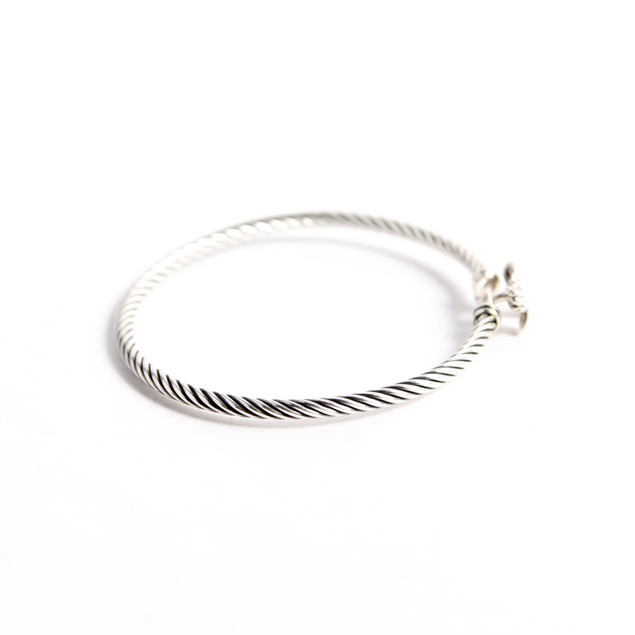 Classic Cable Bow 3MM Bracelet 925/PAVE - Image 4