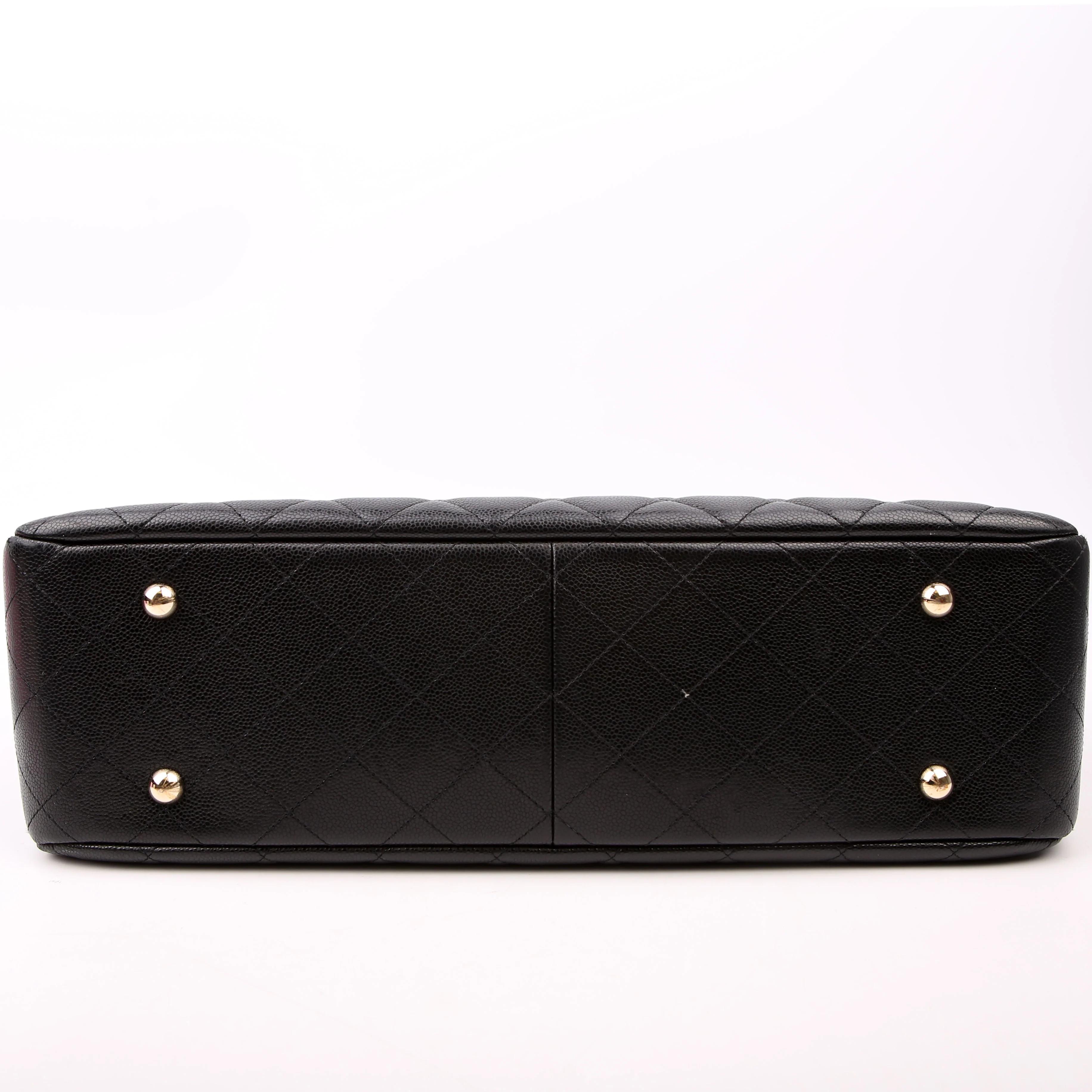 Classic CC Shopping Tote Caviar RFID Black - Image 4