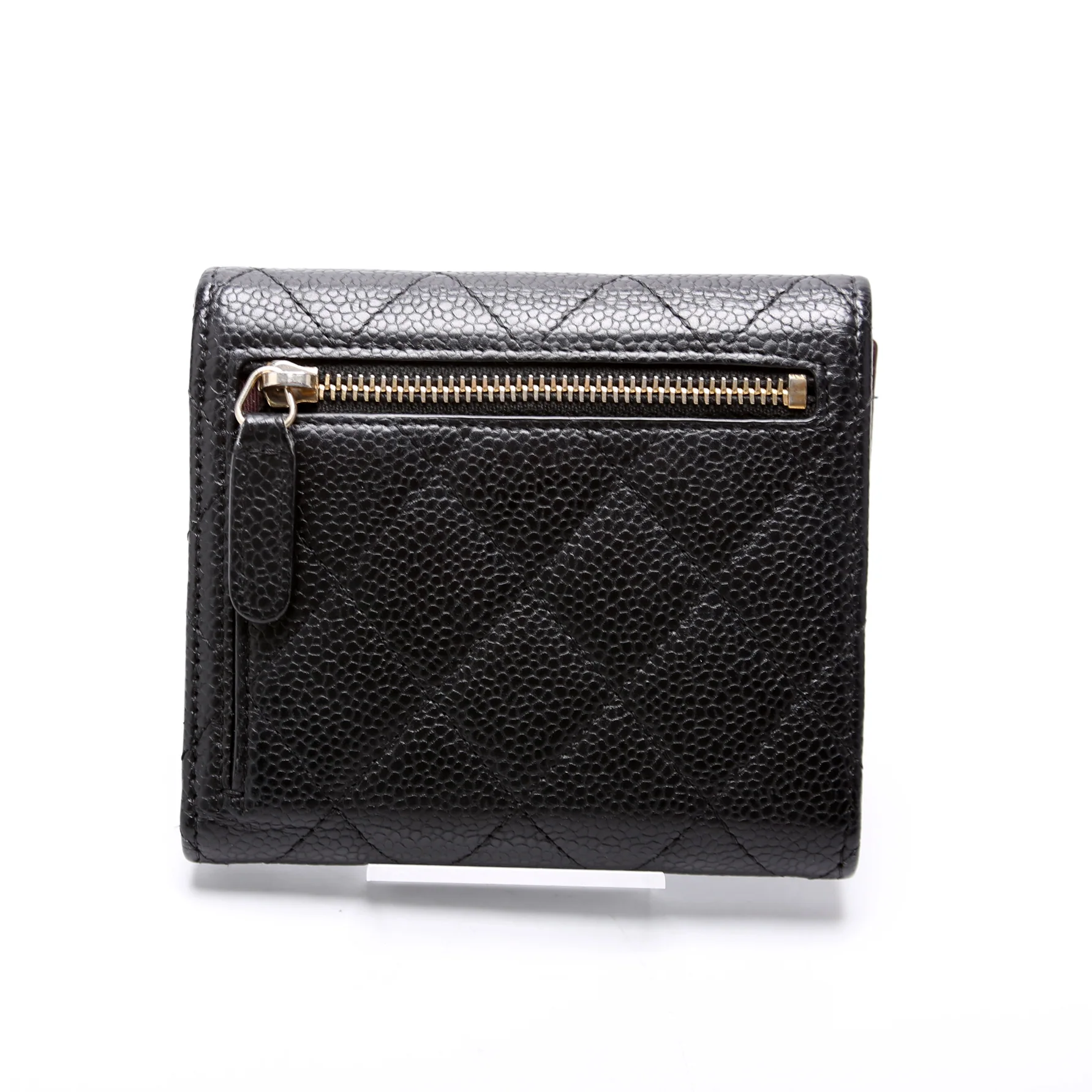 Classic Compact Flap Wallet Caviar 25M Black - Image 3