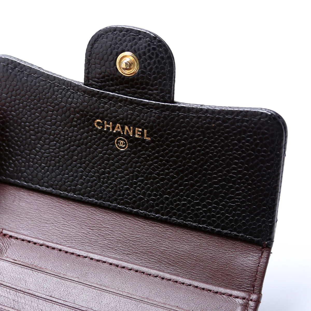 Classic Compact Flap Wallet Caviar 25M Black - Image 7