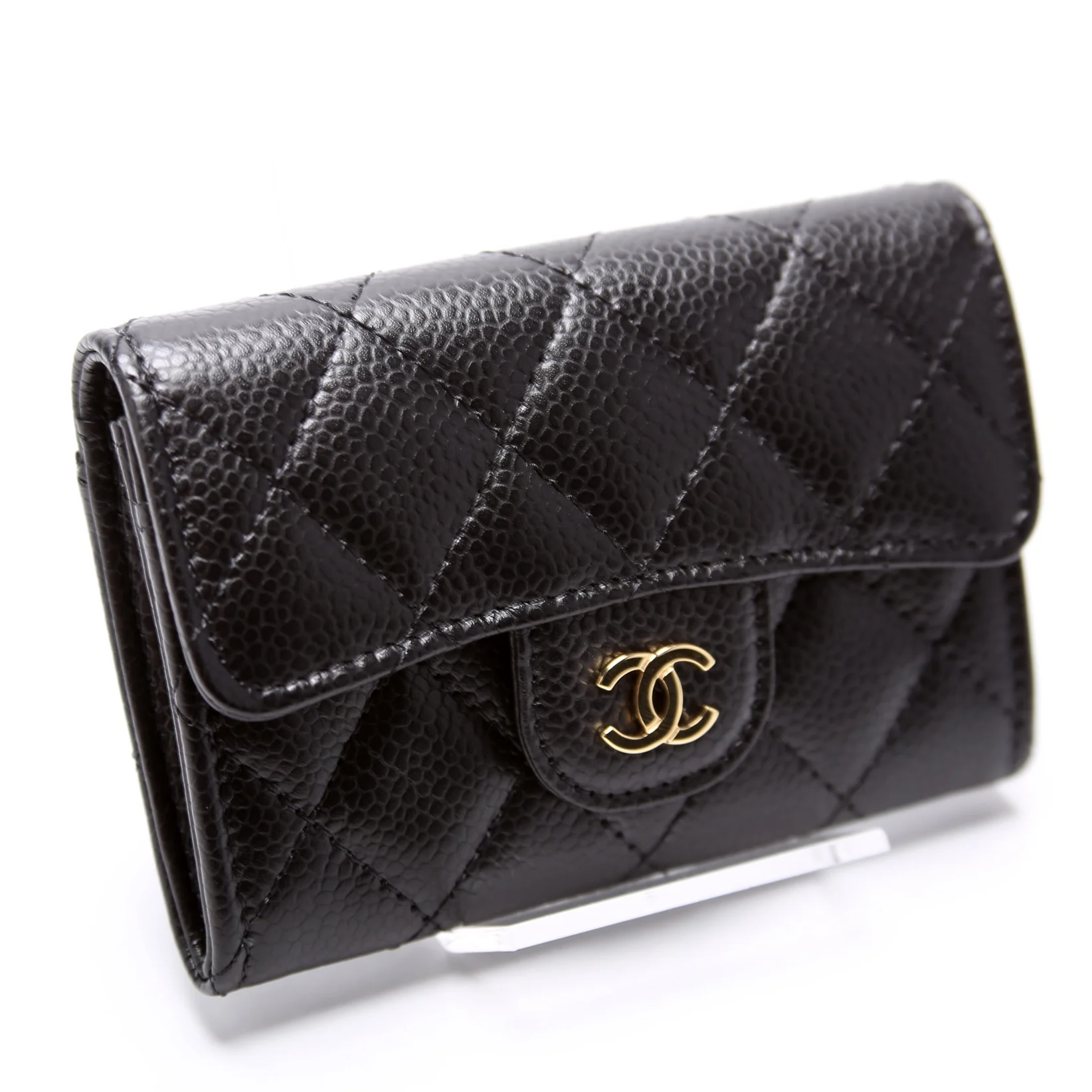 Classic Flap Card Holder Caviar 32+M Black - Image 2
