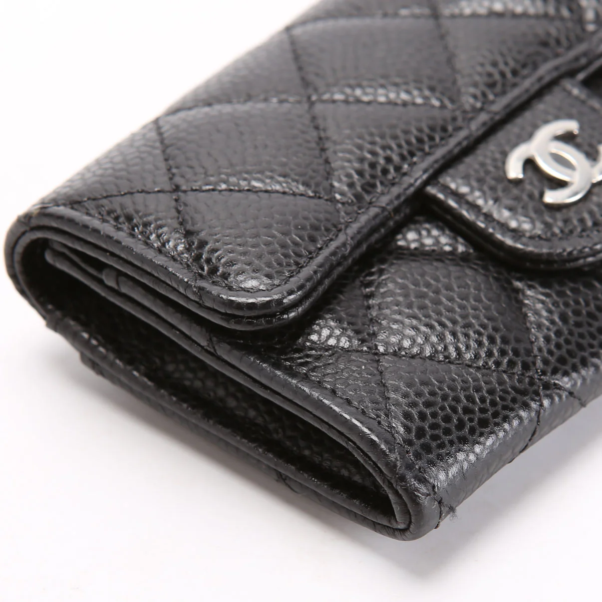 Classic Flap Card Holder Caviar Black - Image 5