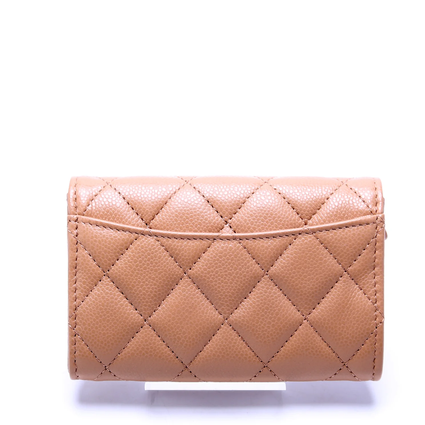 Classic Flap Card Holder Caviar Nude - Image 3