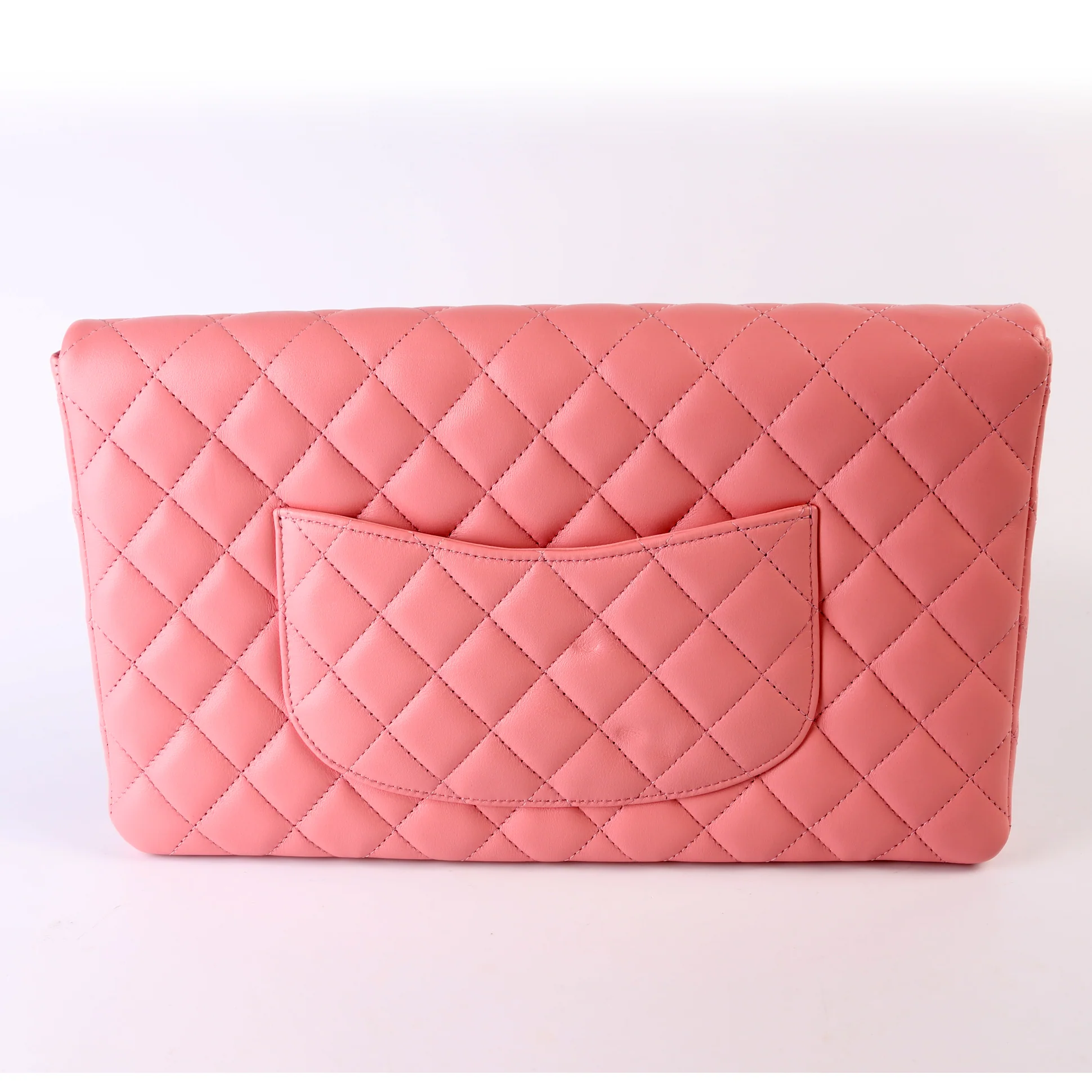 Classic Flap Clutch Lambskin Pink - Image 2