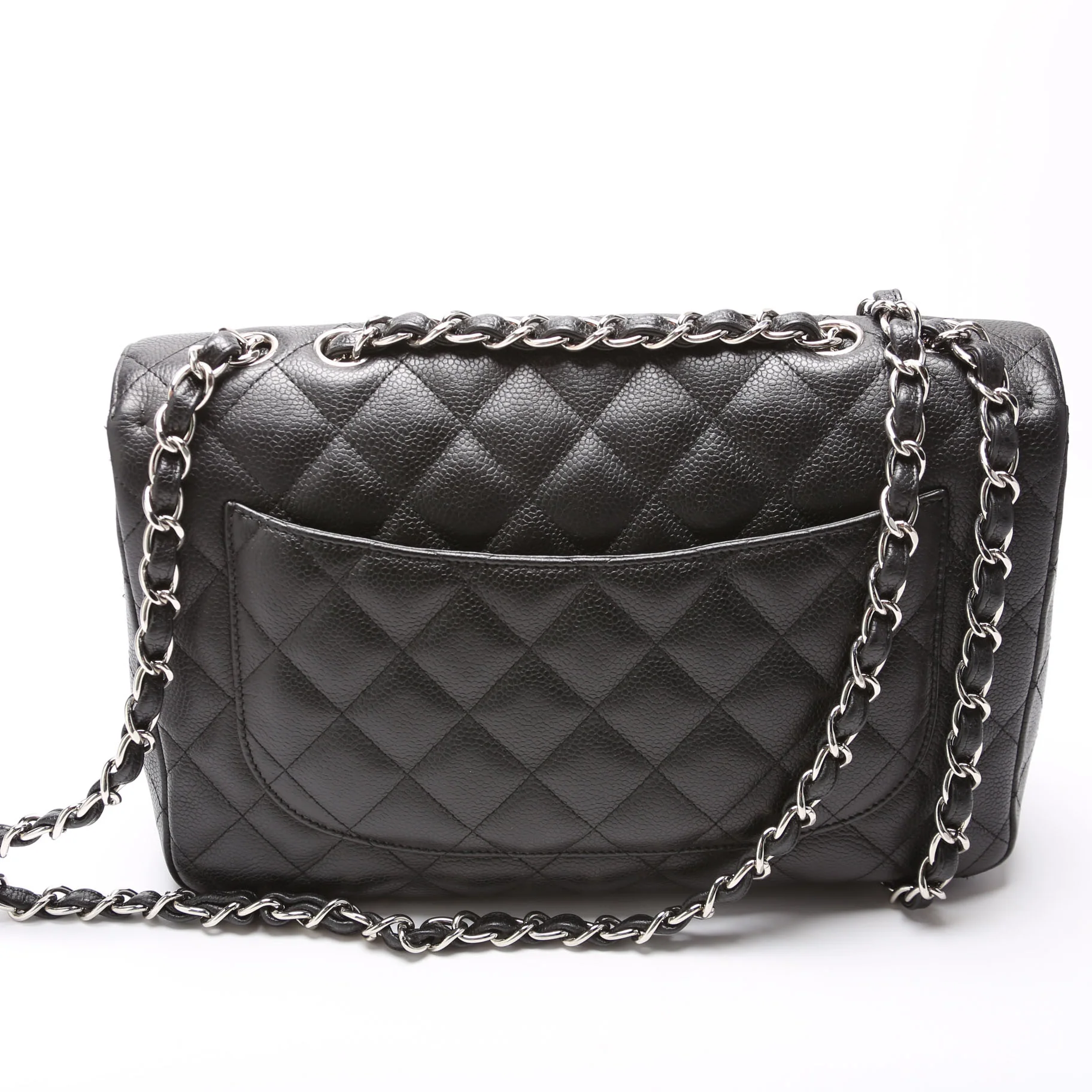 Classic Flap Jumbo Caviar 10-13M Black - Image 3