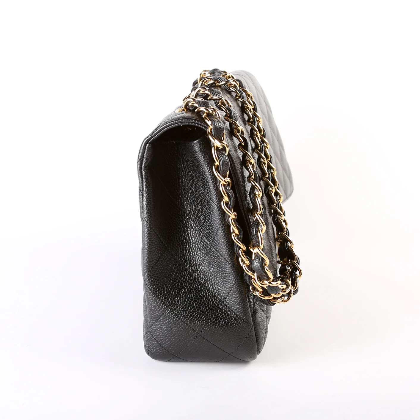 Classic Flap Jumbo Caviar 10-13M Black - Image 3