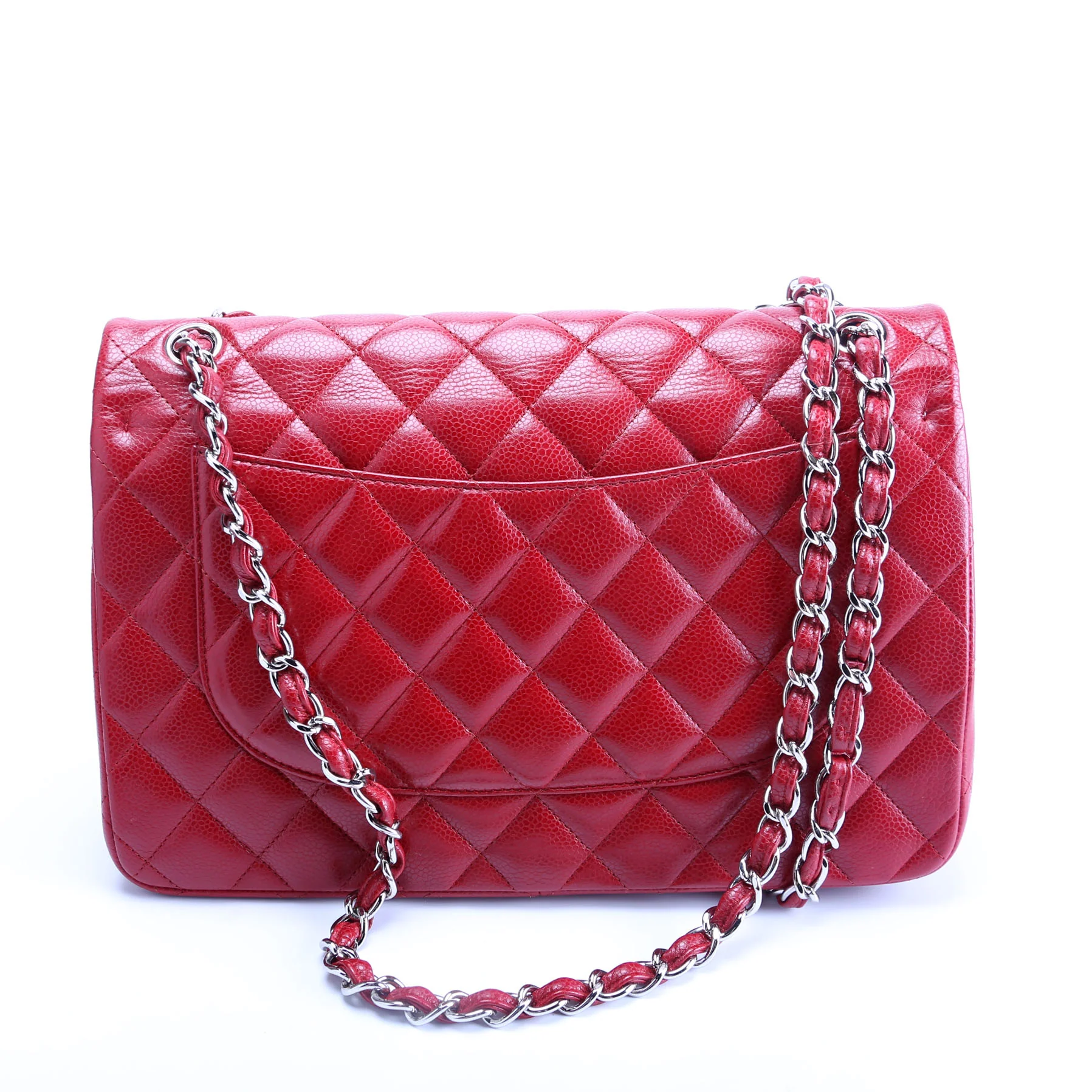 Classic Flap Jumbo Caviar 16M Red - Image 3