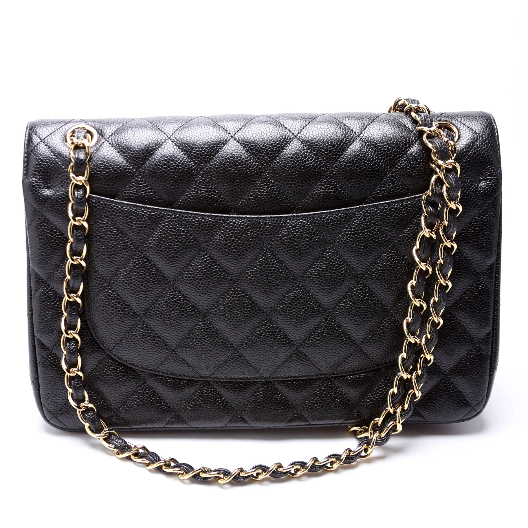 Classic Flap Jumbo Caviar 25-28M Black - Image 3