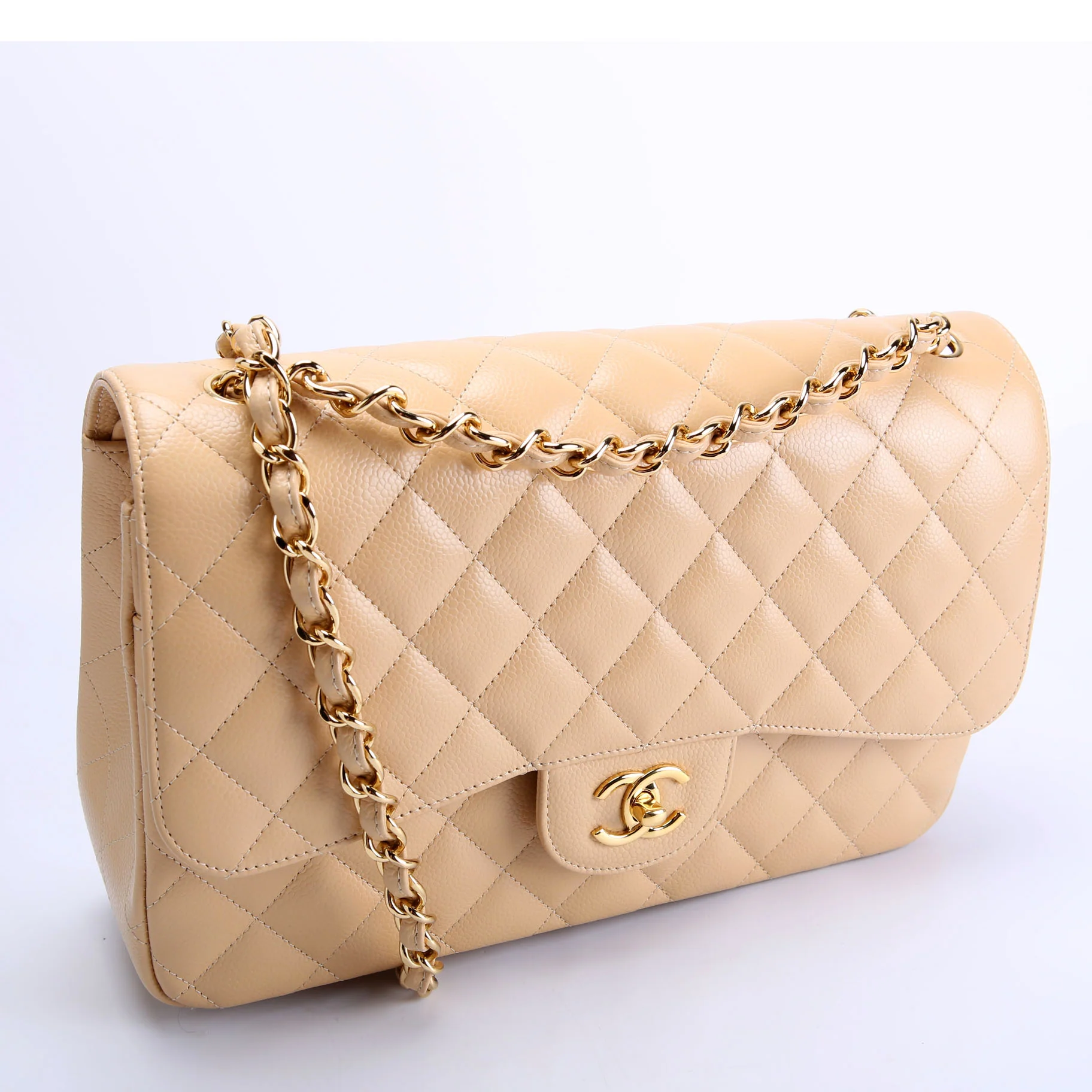 Classic Flap Jumbo Caviar 25-28M Nude - Image 2