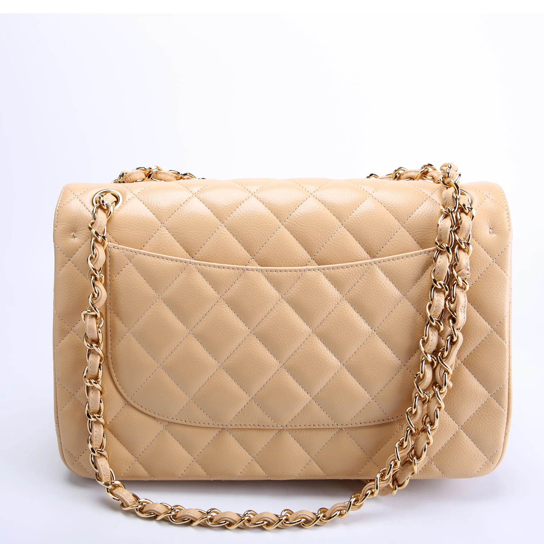 Classic Flap Jumbo Caviar 25-28M Nude - Image 3