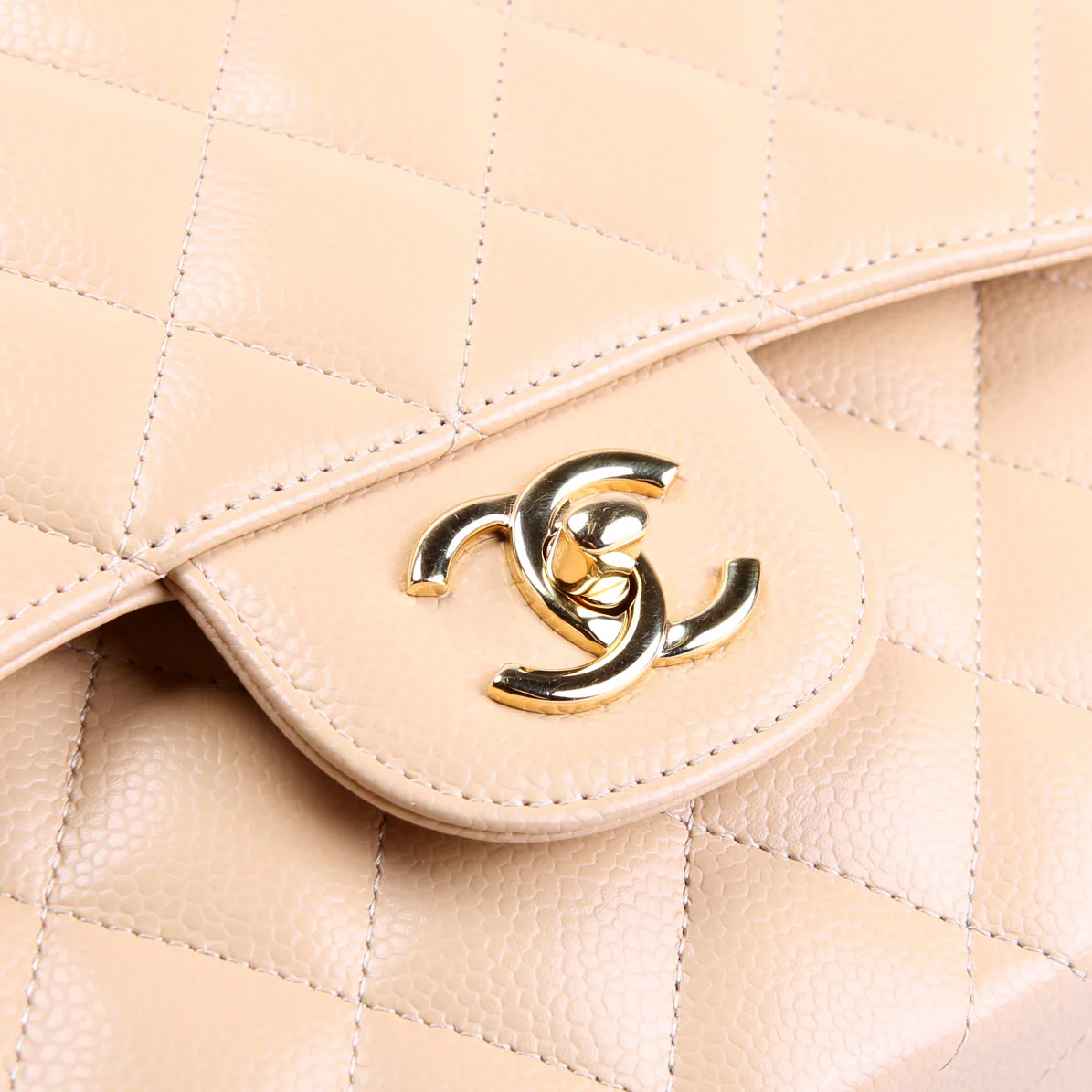Classic Flap Jumbo Caviar 25-28M Nude - Image 6