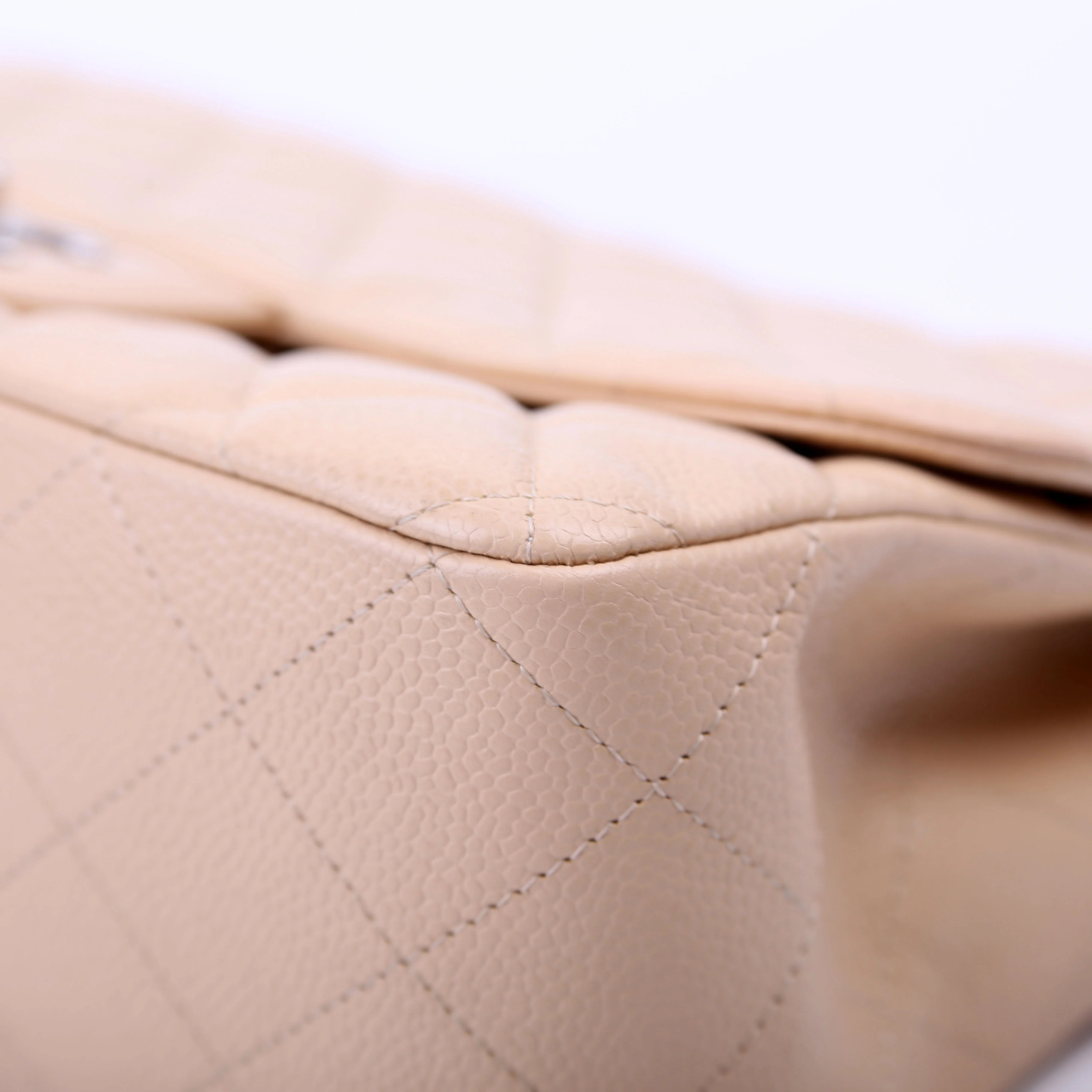 Classic Flap Jumbo Caviar Beige - Image 6