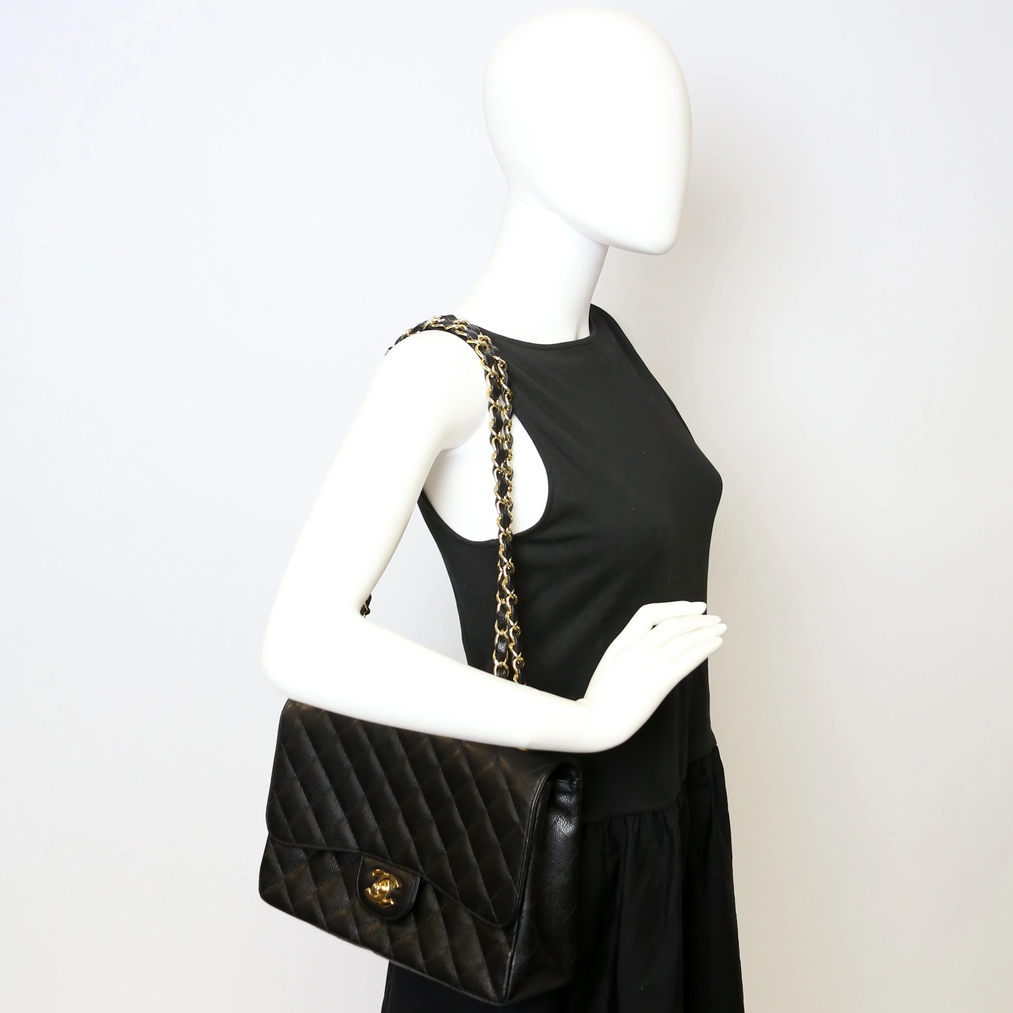 Classic Flap Jumbo Caviar Black - Image 13