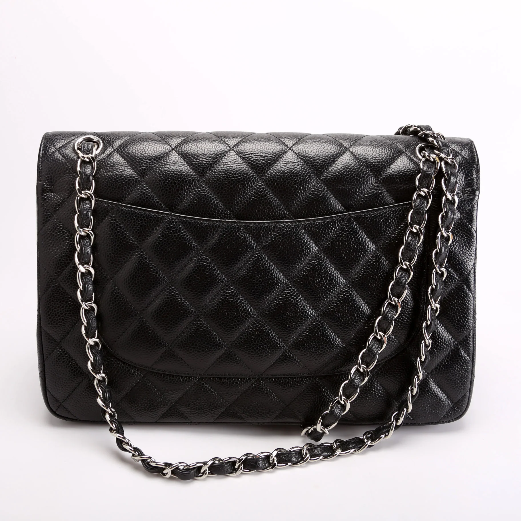 Classic Flap Jumbo Caviar Black/Silver - Image 3