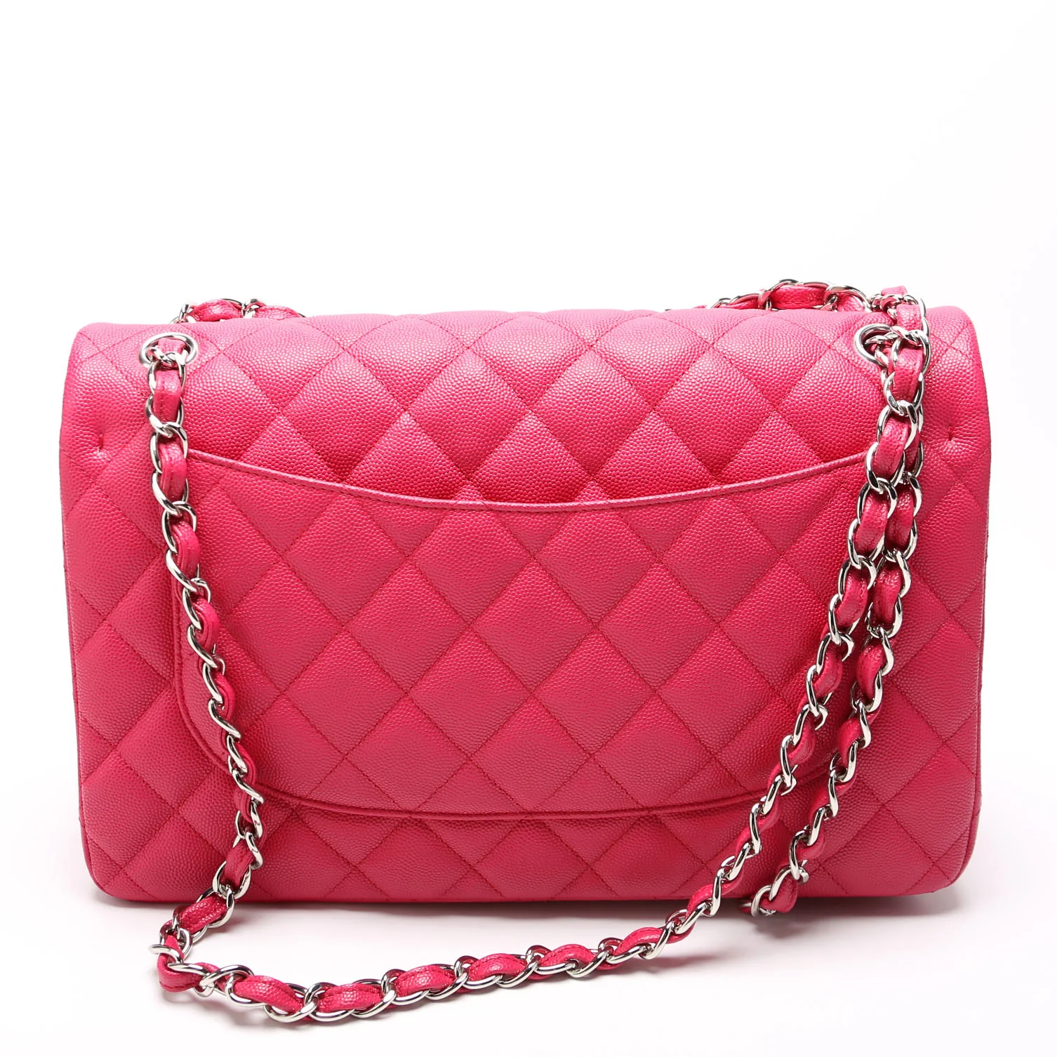 Classic Flap Jumbo Caviar RFID Pink - Image 3