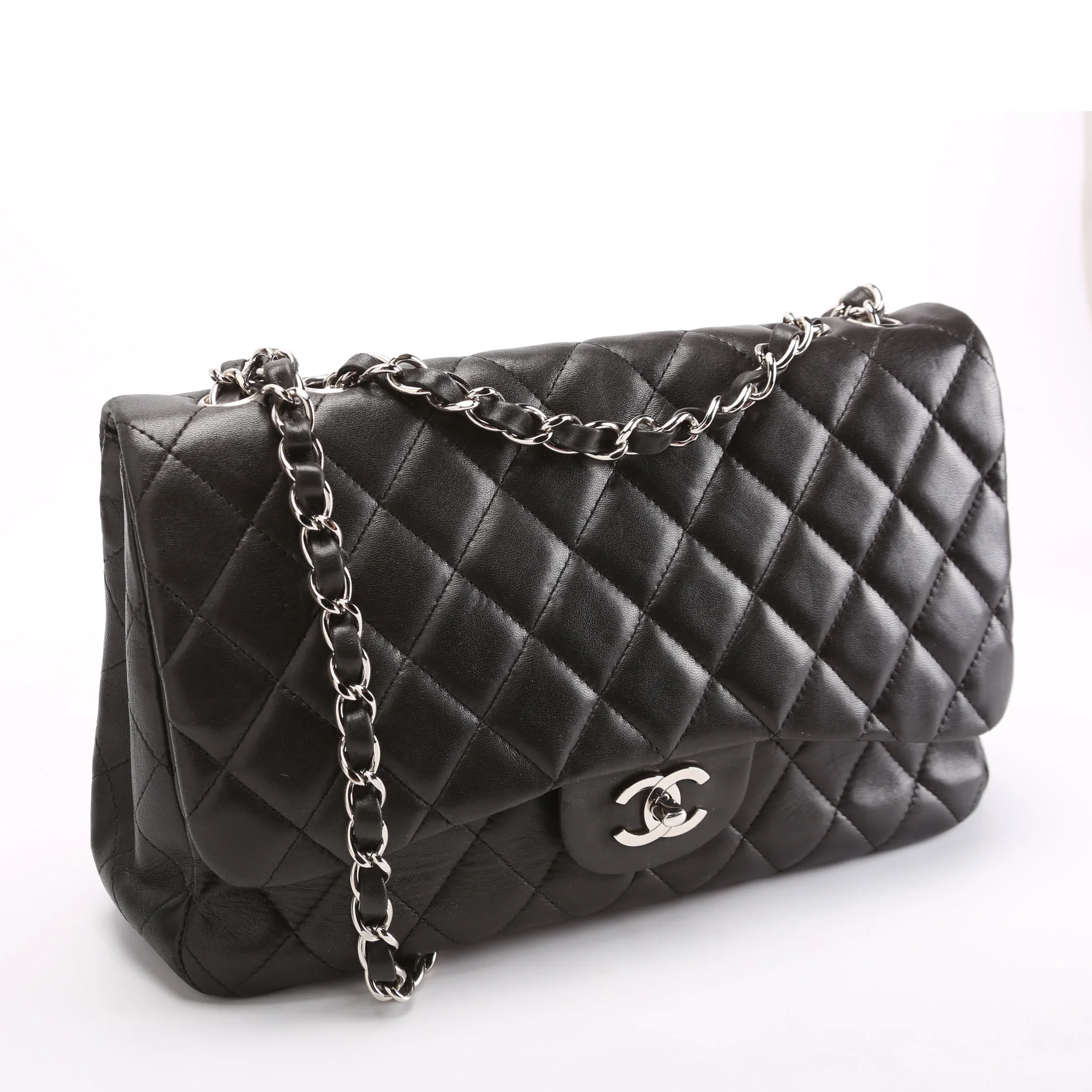Classic Flap Jumbo Lambskin 10-13M Black - Image 2