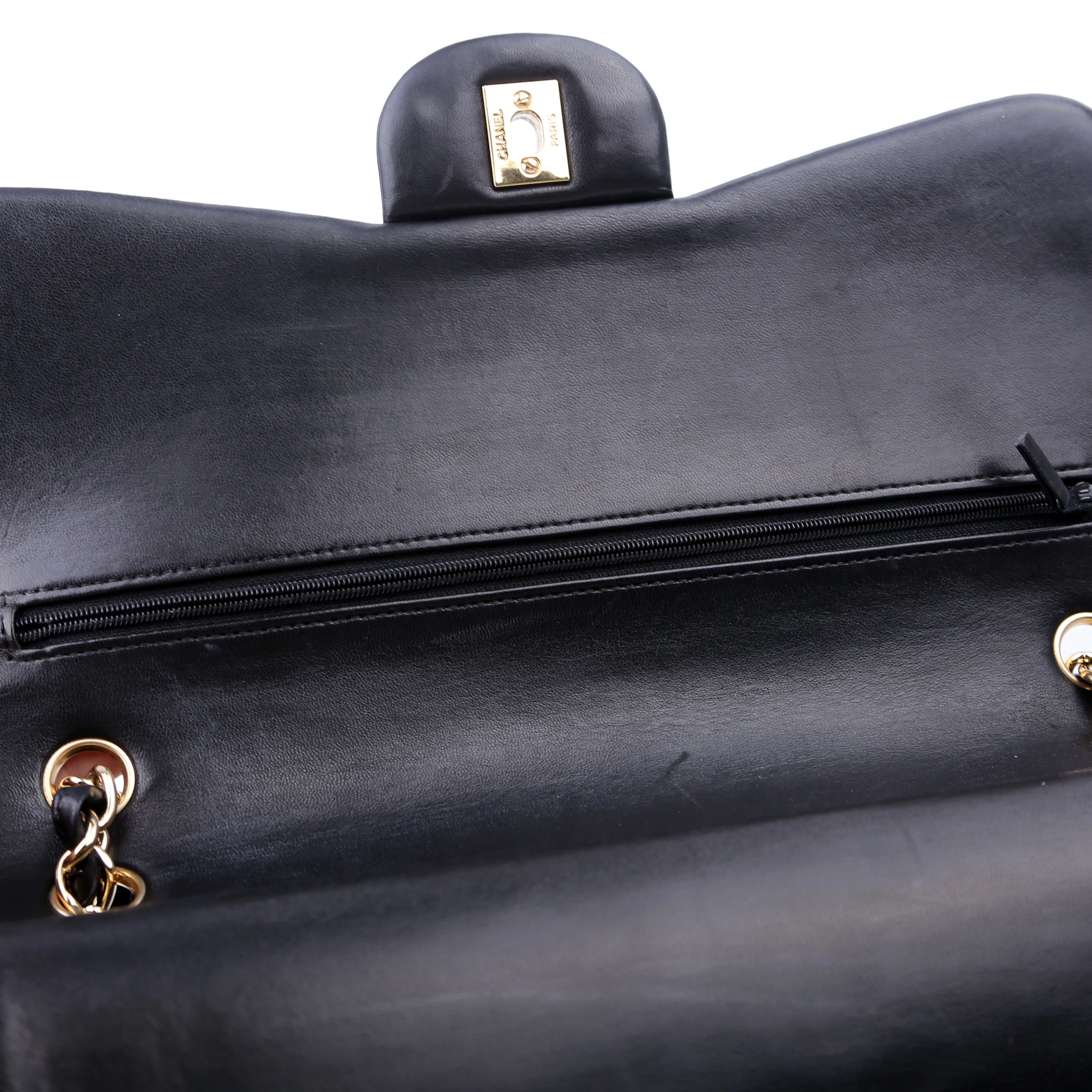 Classic Flap Jumbo Lambskin 14M Black - Image 13